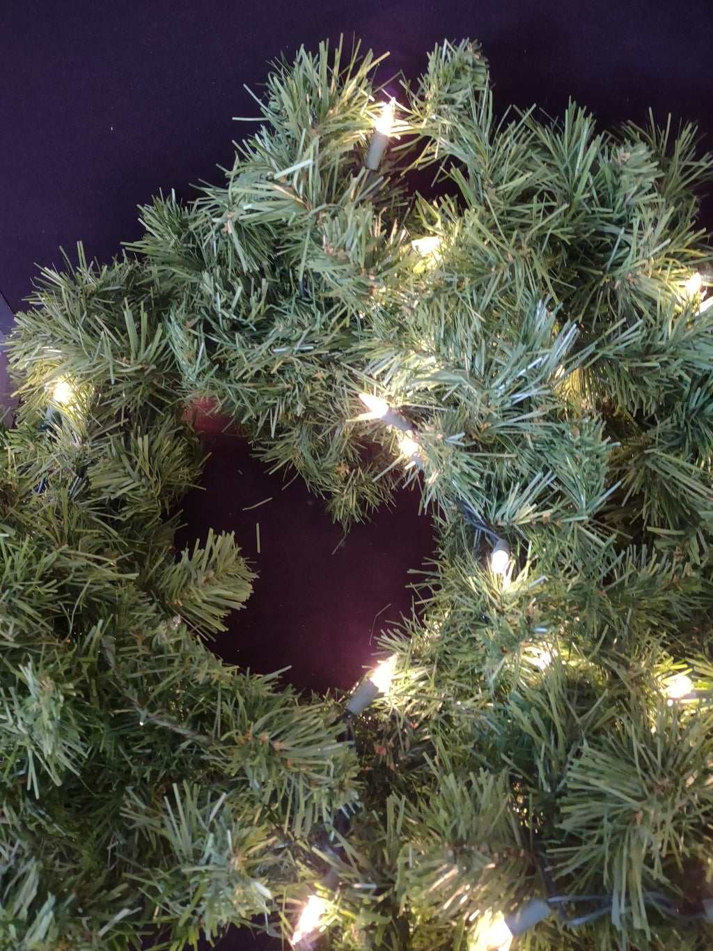 Vintage Christmas Lighted Evergreen Garland 6" (Lot 4819)