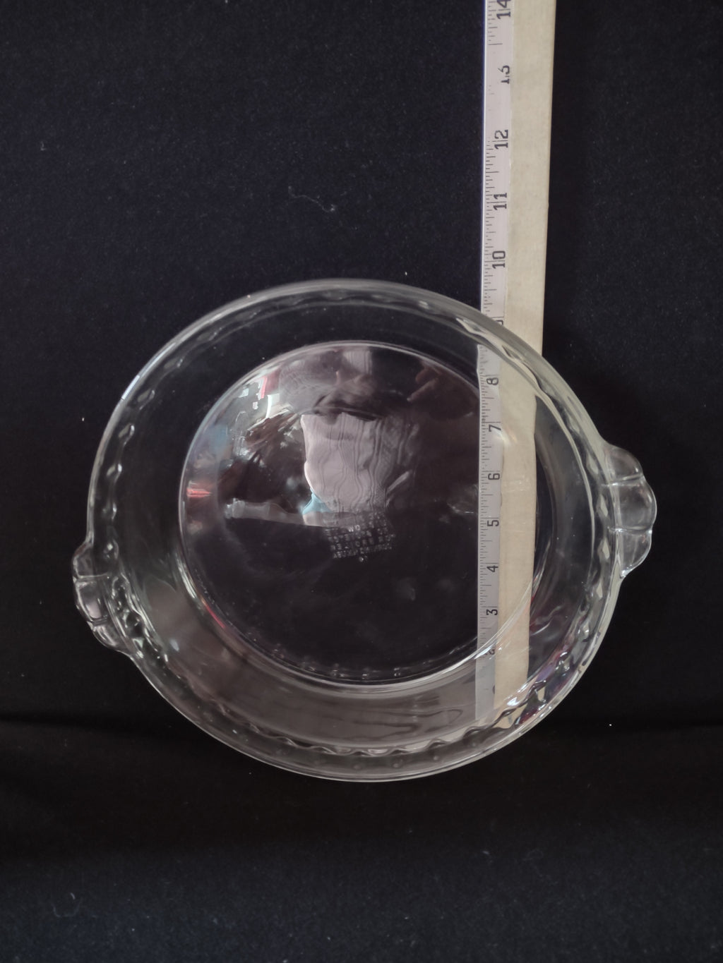 Vintage Pyrex 9" Clear Glass Pie Pans Set Of 2 (Lot 5041)