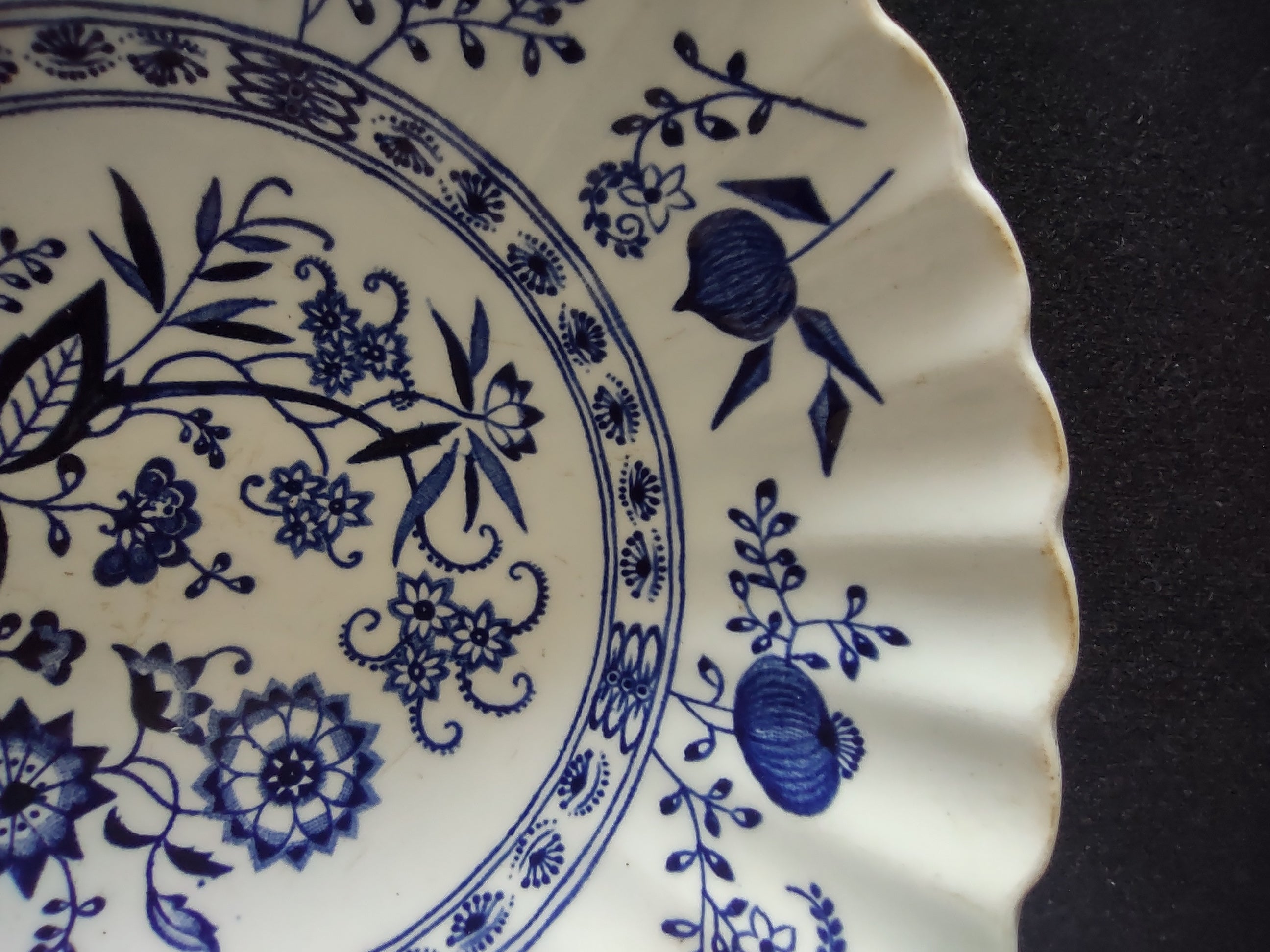 Vintage Meakin Blue Nordic Soup Cereal Bowl Ironstone England Set of 2 (5969)