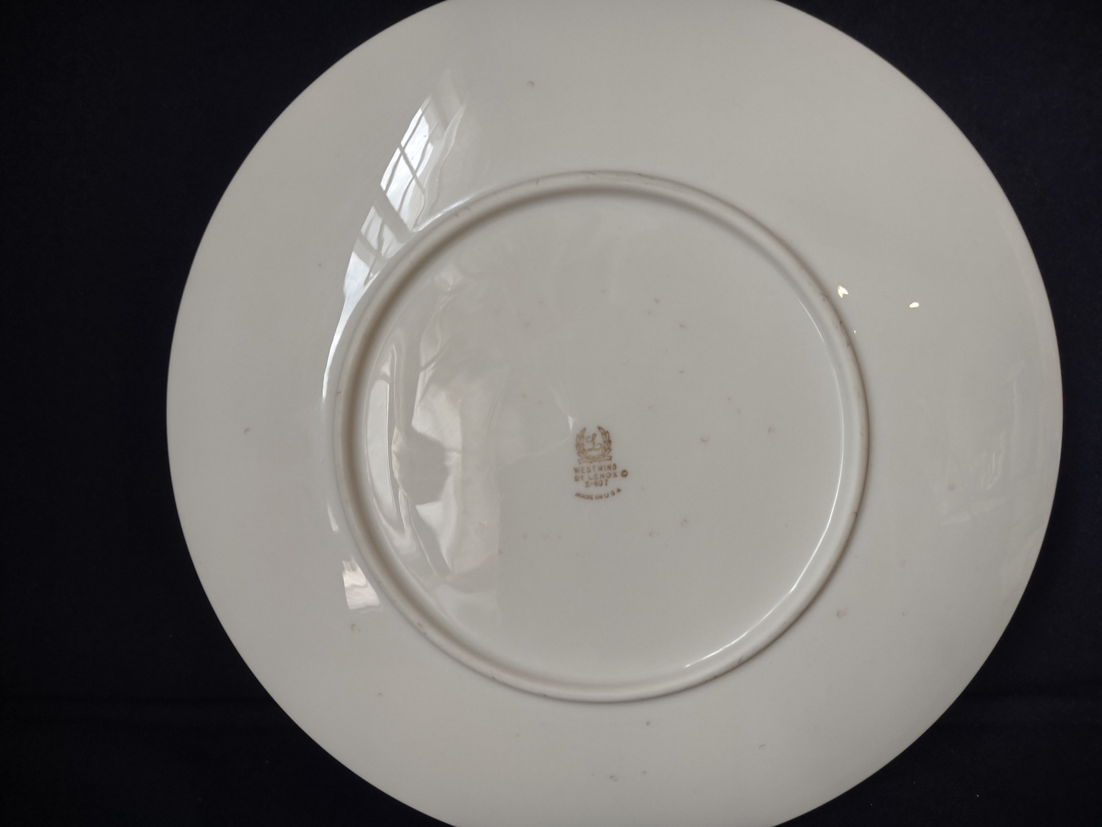 Vintage Lenox Westwind X-407 Dinner Plate 10-1/2" (lot 1830)