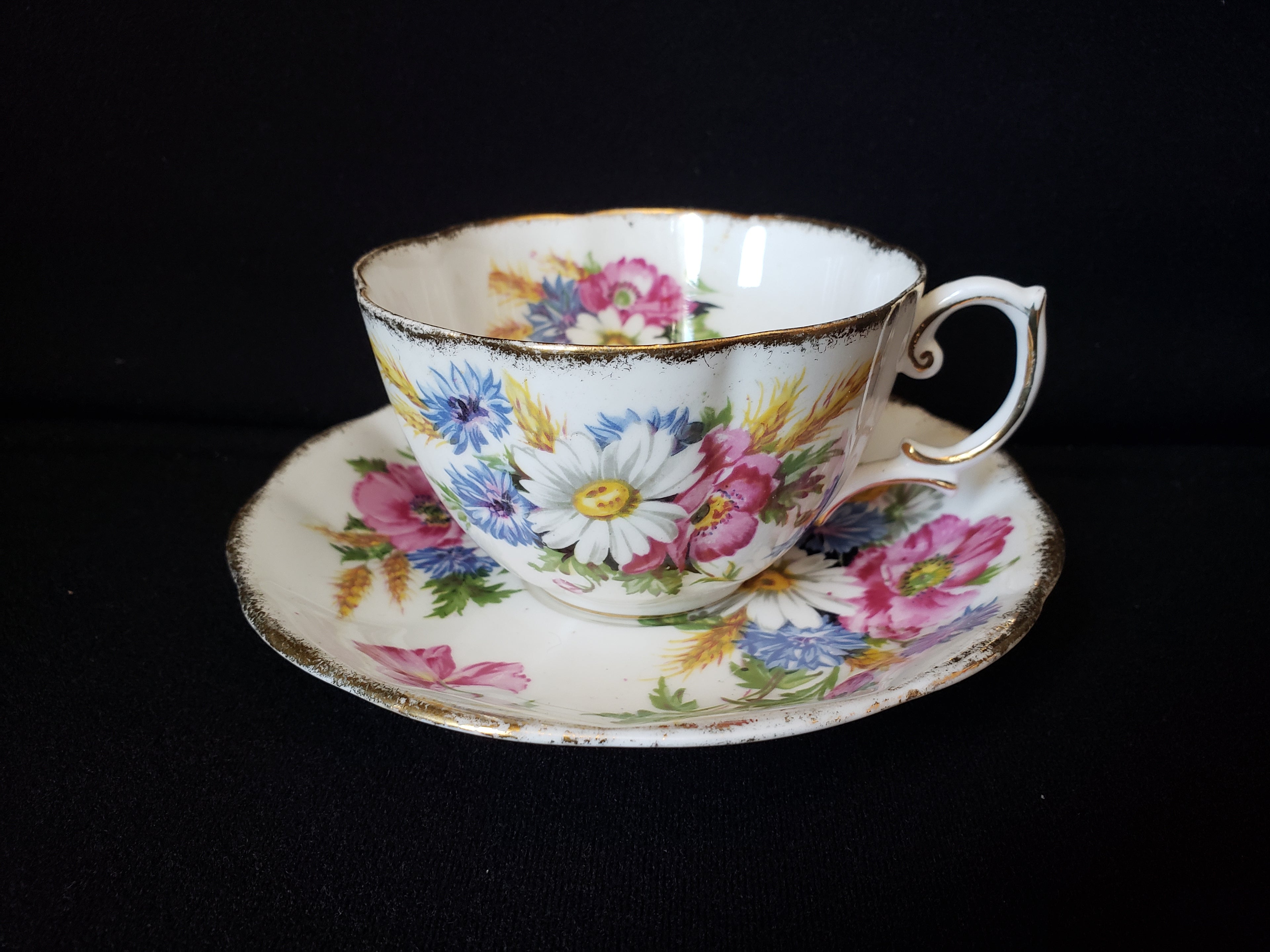 Vintage Royal Albert Harvest Bouquet Tea Cup with Saucer (lot 2039)