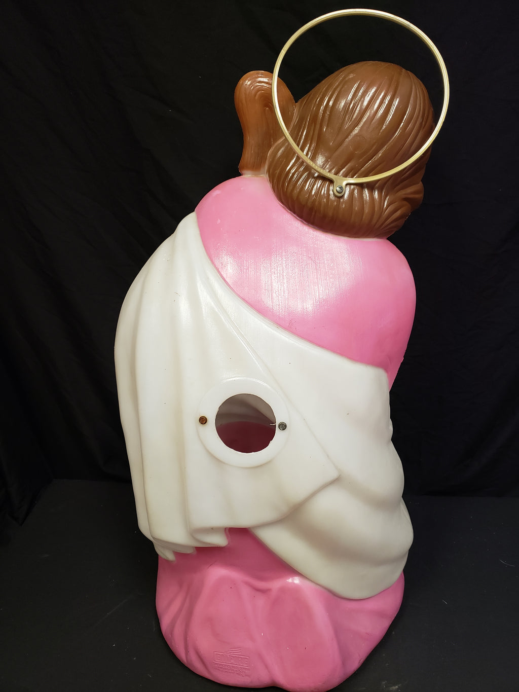 Vintage Christmas Nativity Outdoor Joseph with Halo Blow Mold 27" (lot 2253)