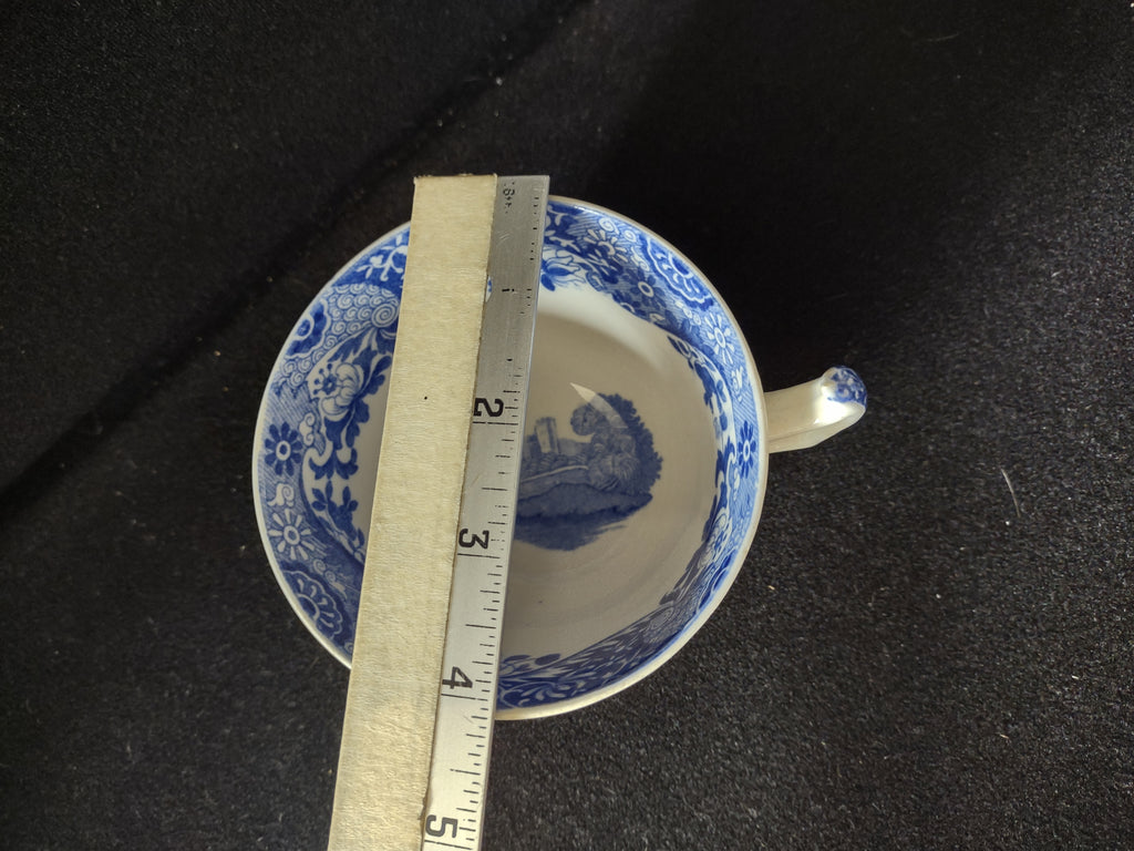 Spode Copeland Italian Blue & White Teacup Vintage English Transferware lot 5840