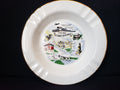 Vintage Ashtray Pittsburgh Bicentennial 8" USA 22 k Gold (lot 2159)