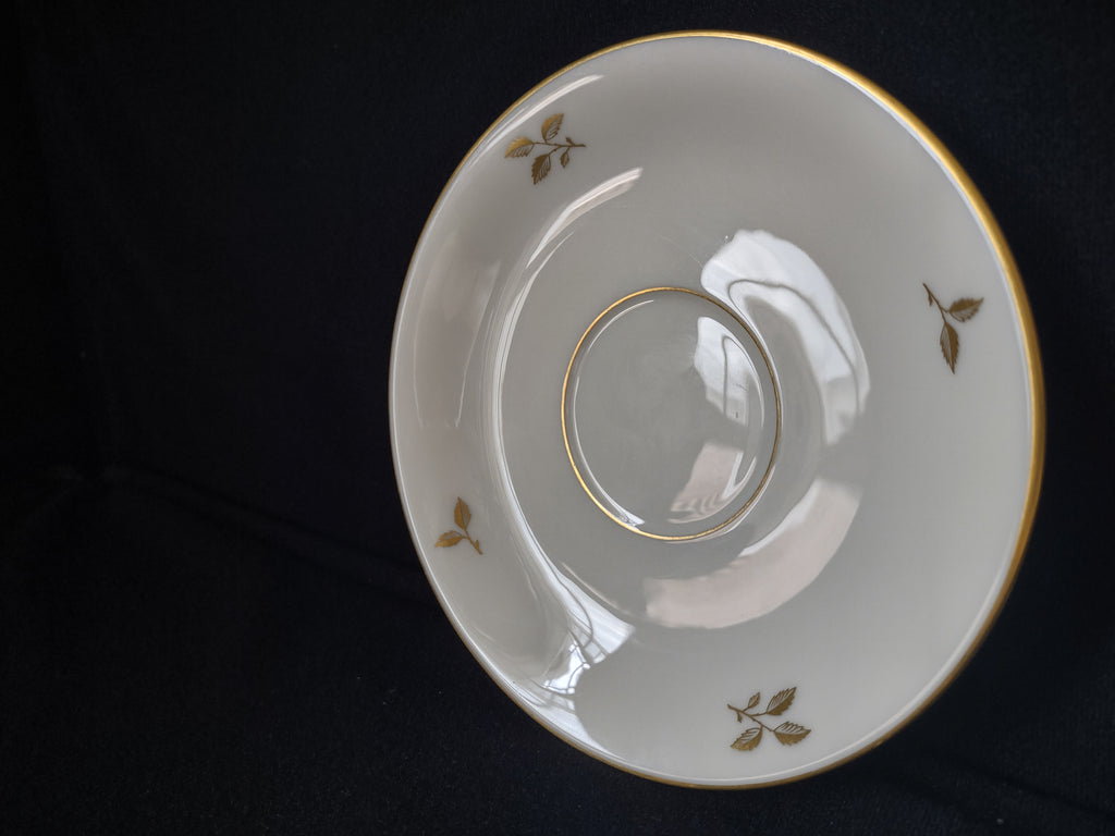 Vintage Rhodora by Lenox Saucer ONLY Rose Flower Gold (lot 1794)
