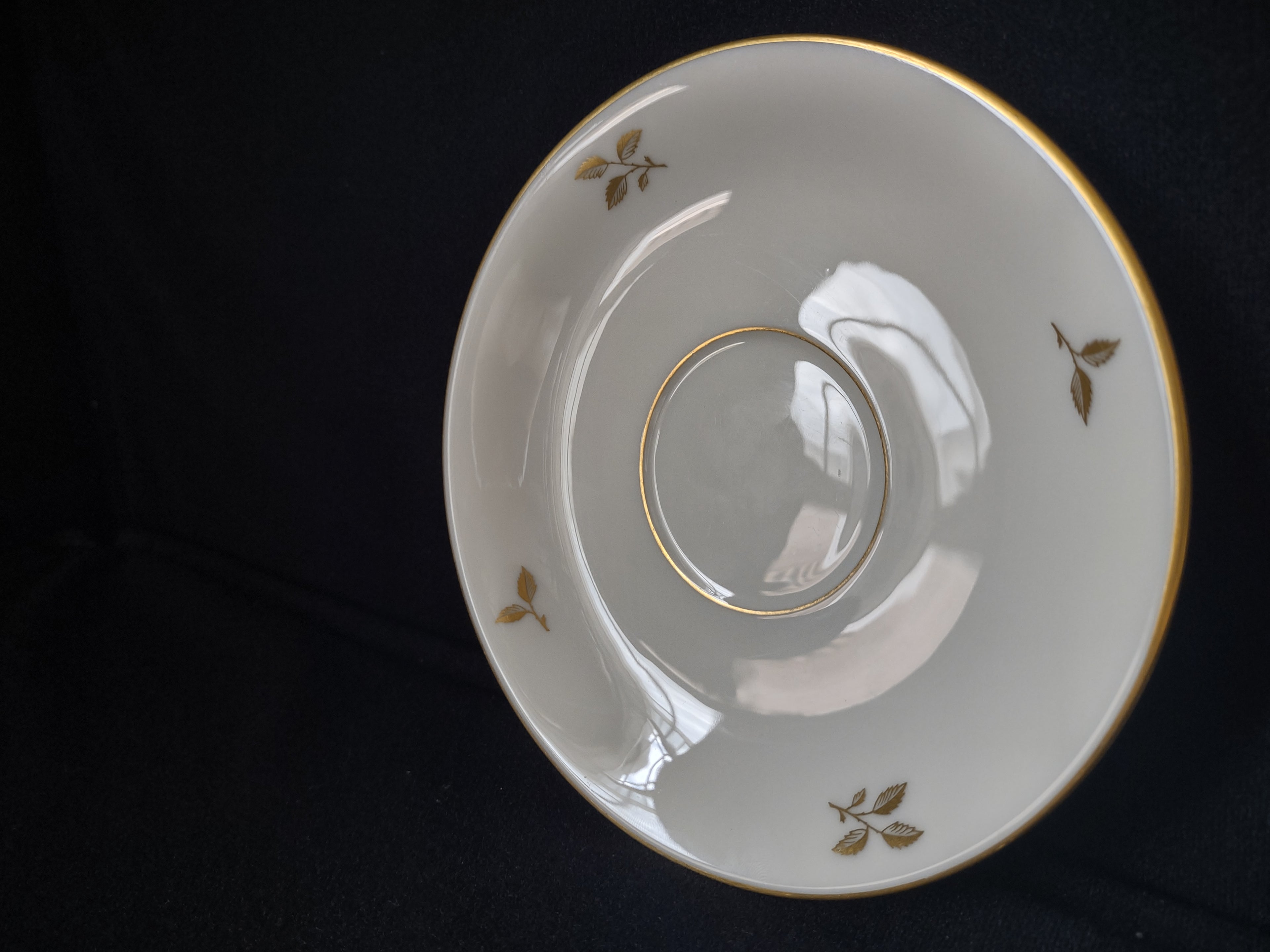 Vintage Rhodora by Lenox Saucer ONLY Rose Flower Gold (lot 1794)