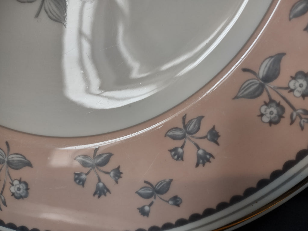 Wedgwood Pimpernel Pink Dinner Plate 10-3/4" (lot 2760)