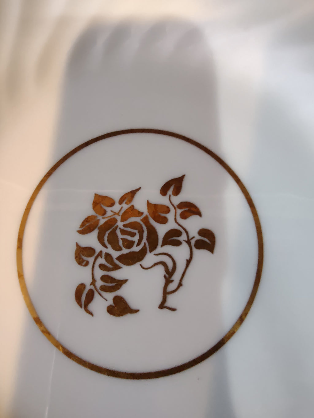 Vintage Minton Gold Rose Bread Butter Plate Bone China Gold Trim x 4 (Lot 5429)