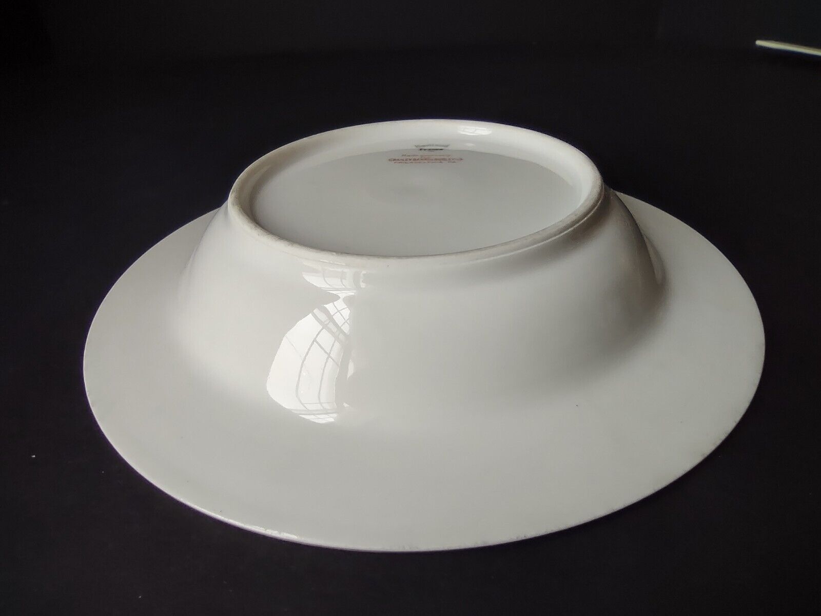 Haviland Limoges Gold Black Pink Turquoise Flower Trim Soup Bowl (lot 663)