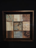 Orchid Brown Green Design Squares Picture (lot 2509c)