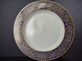 Alvin USA Heavy Ornate Gold Trim Cobal Blue Dinner Plate 10-1/8" (lot 722)