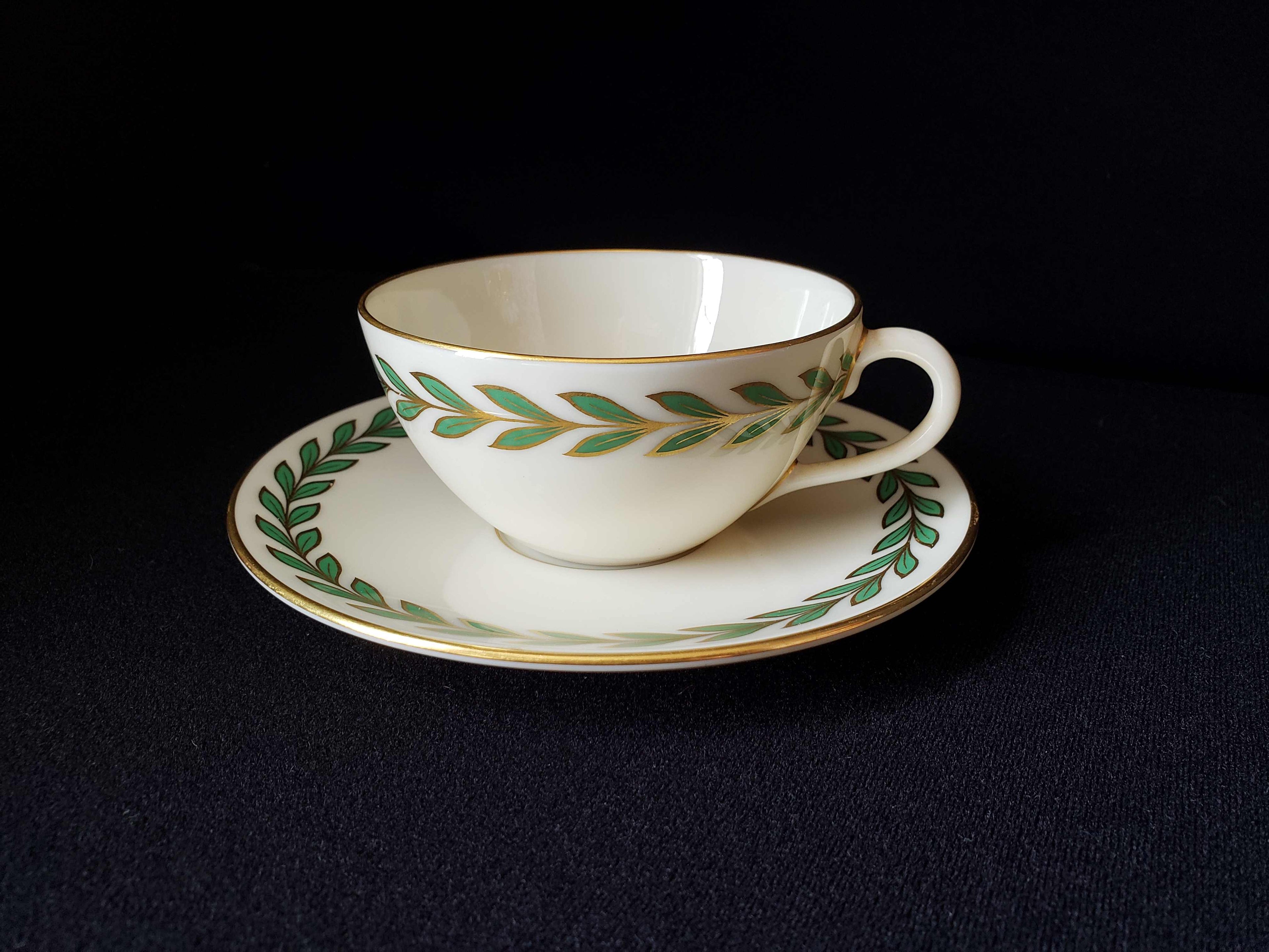 Vintage Lenox Athenia X-421 Tea Cup with Saucer (lot 1928)