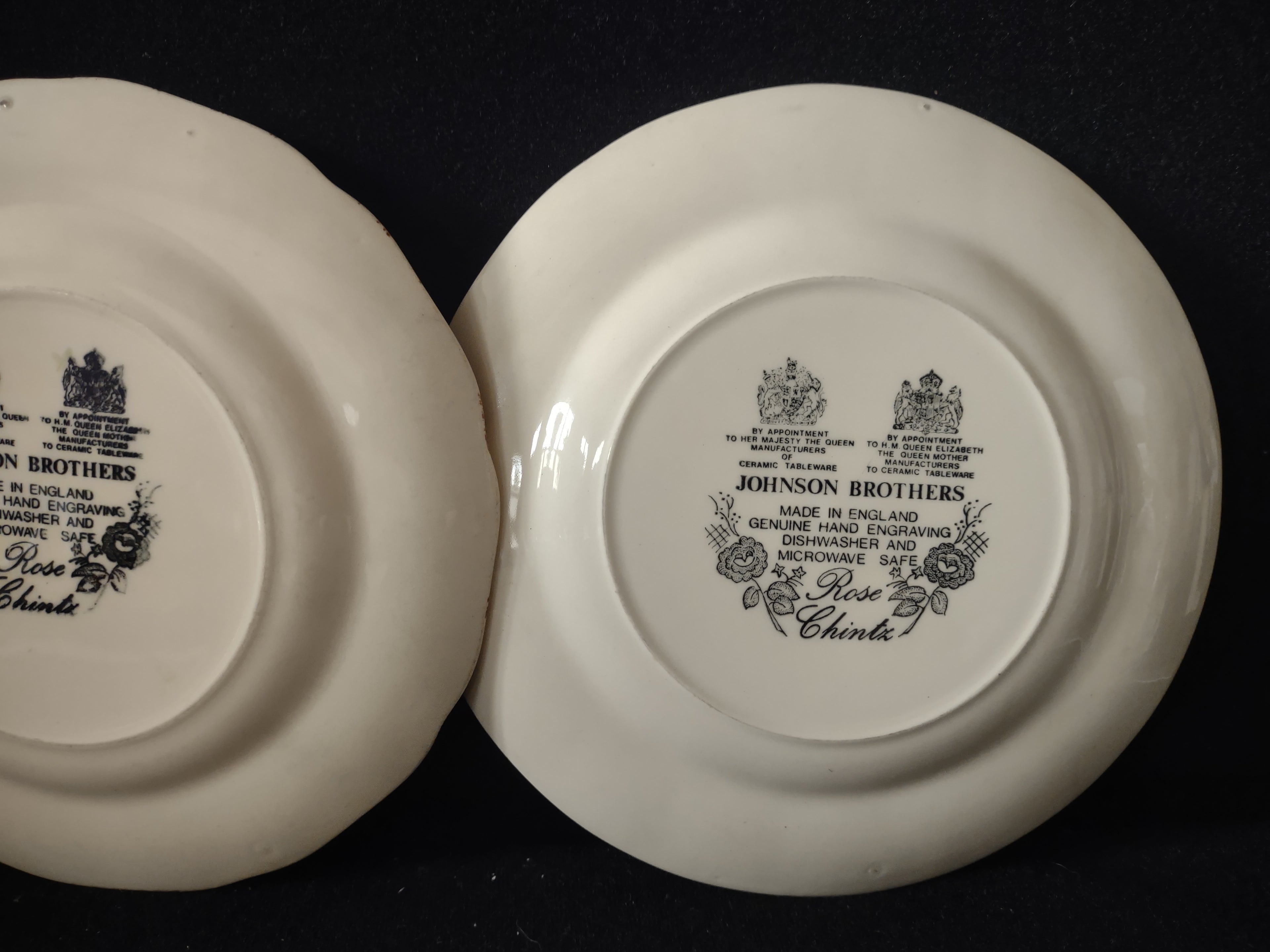 Vintage Johnson Appointment Her Majesty Ceramic Small Plate x 3 Chintz (lot 5699
