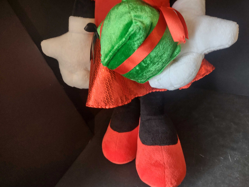 Minnie Mouse Christmas Disney Plush Standing Porch Greeters Gemmy 22" (lot 2604j)