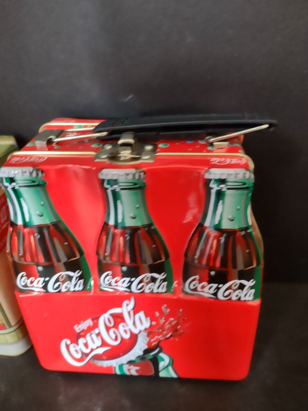 Lot of Coca-Cola Vintage Collectible Tin Coin Bank (lot 3140)