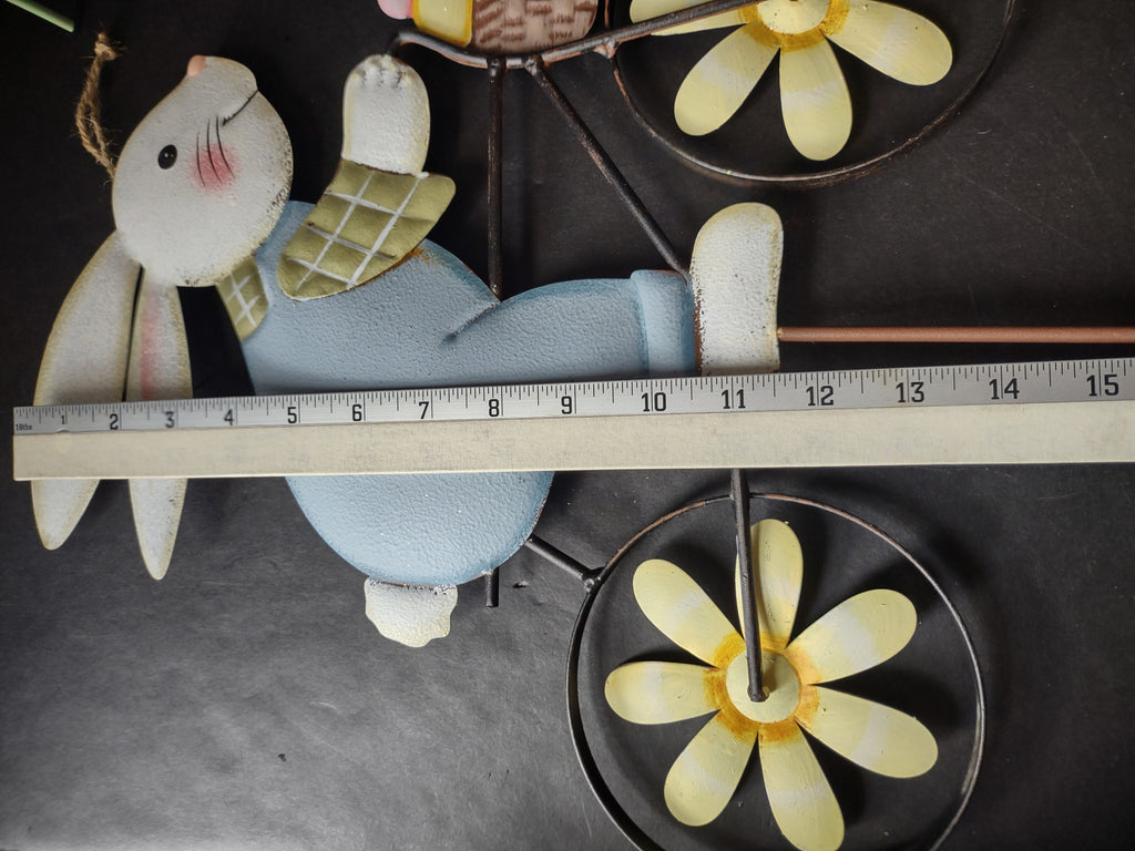 Easte Bunnie Yard Decor Bicycle Set of 4 (lot 1402)