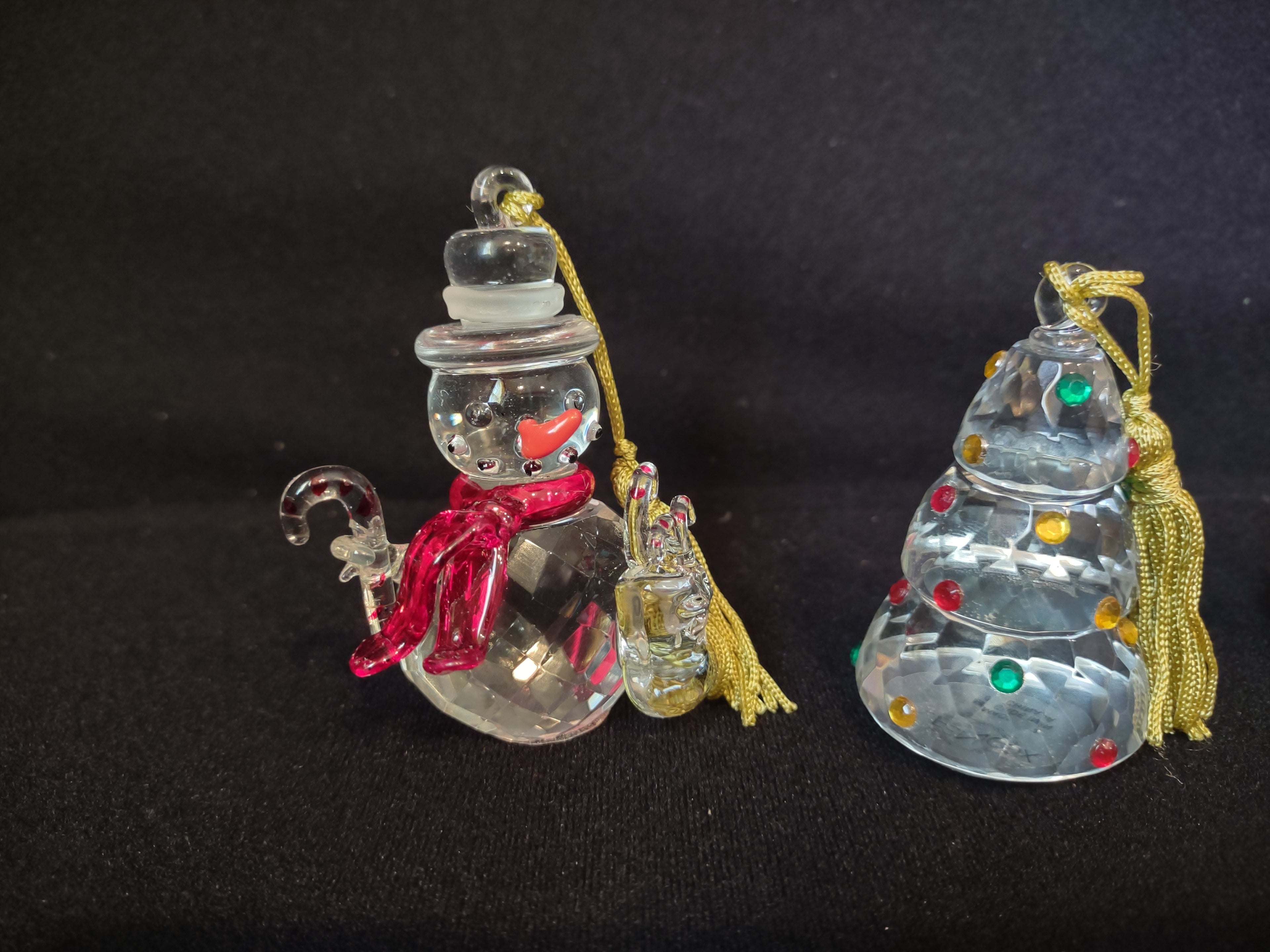 Lenox Christmas Cheer Crystalline Ornaments Set of 3 (lot 1632)