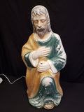 Vintage Christmas Outdoor Green Joseph NO STAFF Blow Mold 27" (lot 2259)