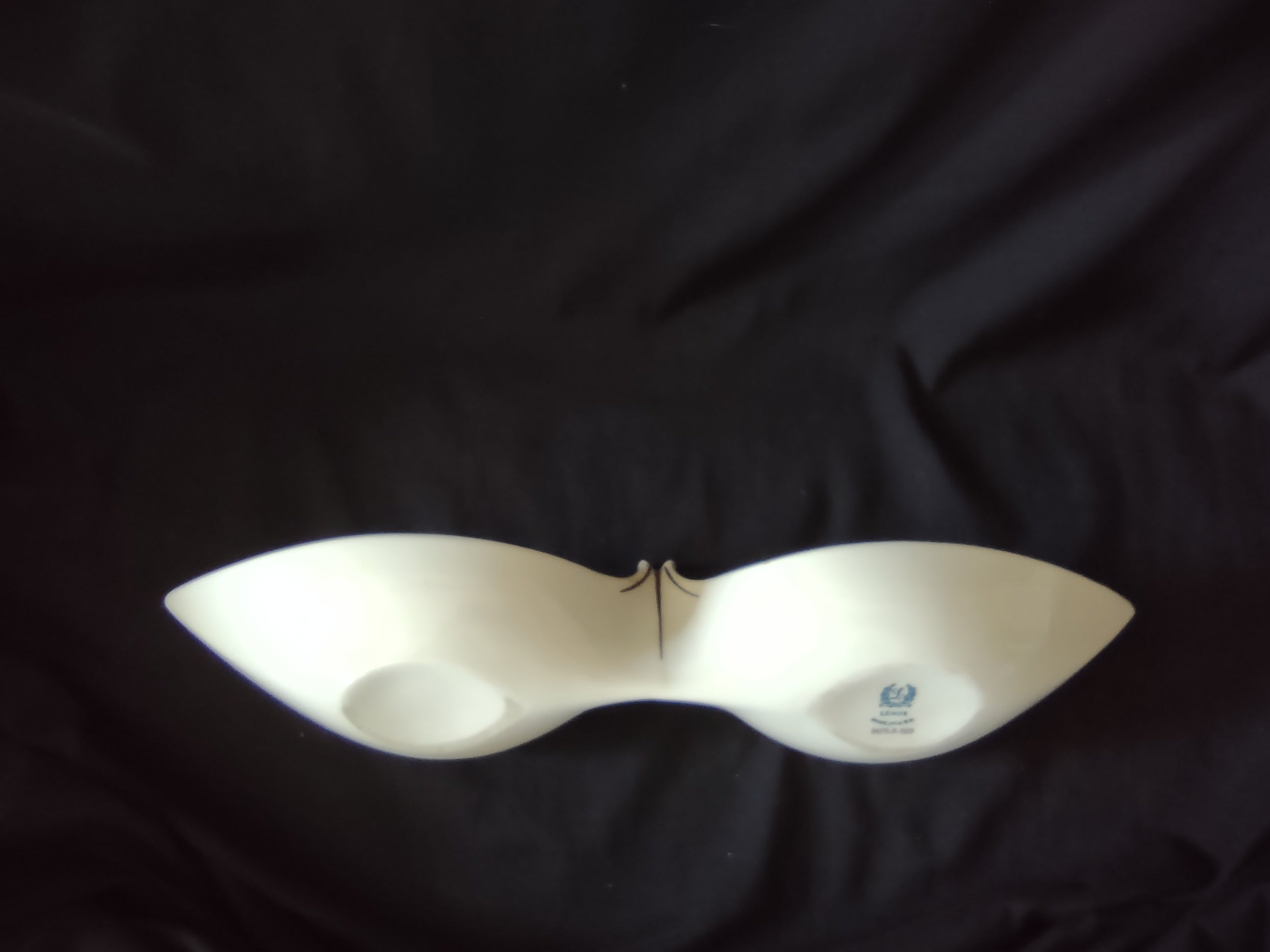Vintage Lenox Double Condiment Serving Dish (lot 1982)