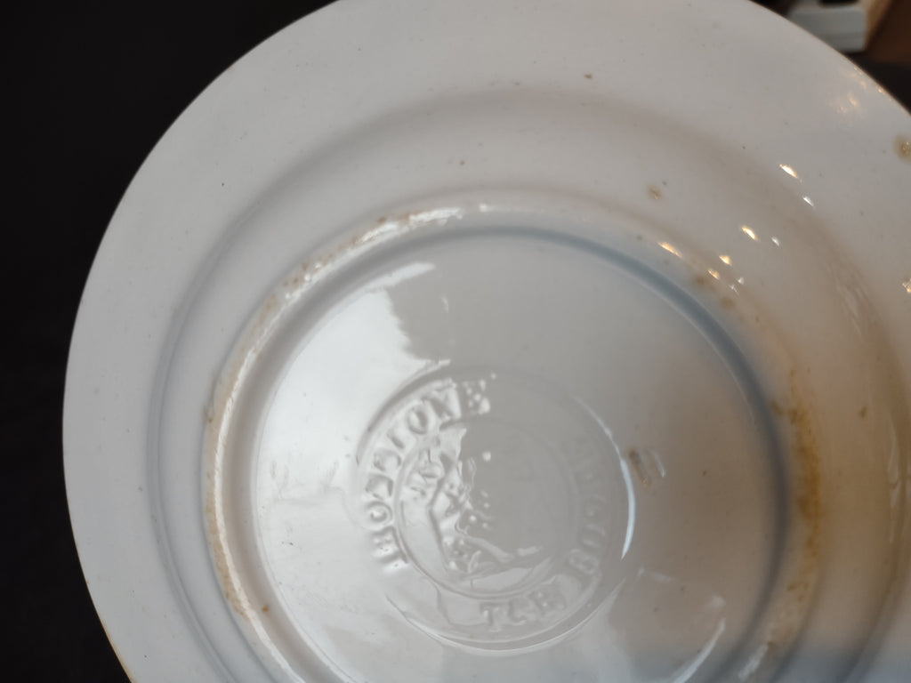 Vintage Ironstone Heavy Crazing Primitive Farmhouse Small Plate x 4 (lot 5346)