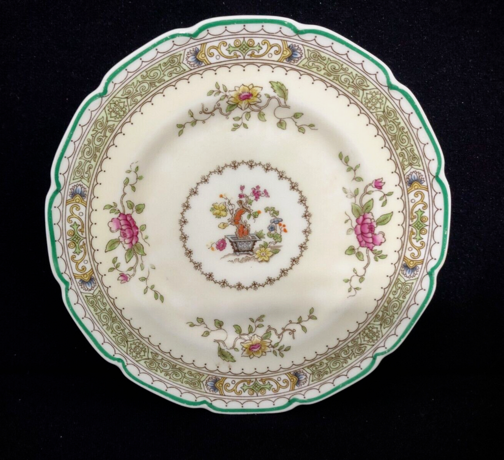 Vintage Bone Royal Doulton Indian Tree England Dessert Bread Plate 6-1/4" (lot 142)