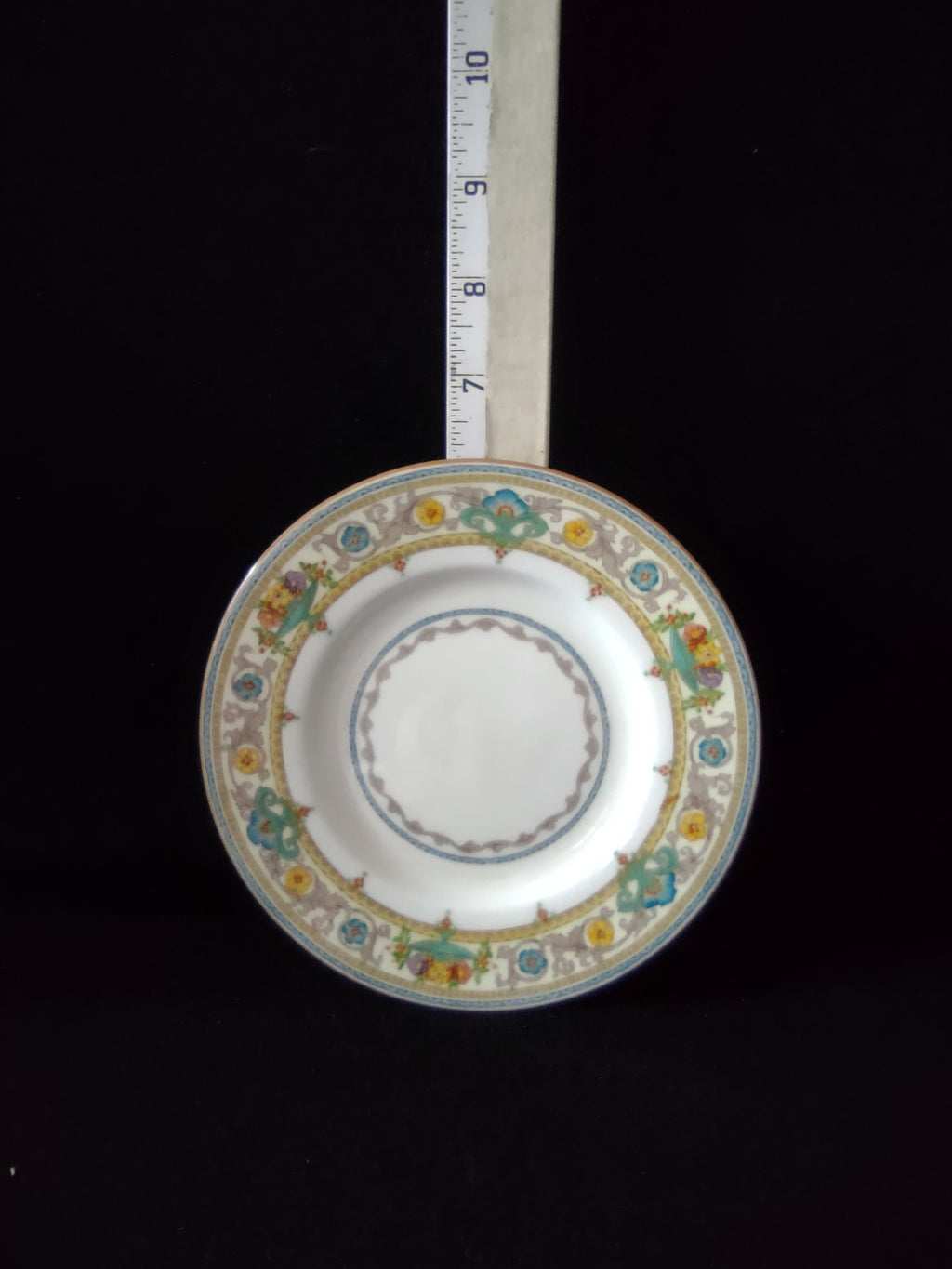 Vintage Minton Plymouth Bread Butter Plate Bone China Floral Scroll (Lot 5490)