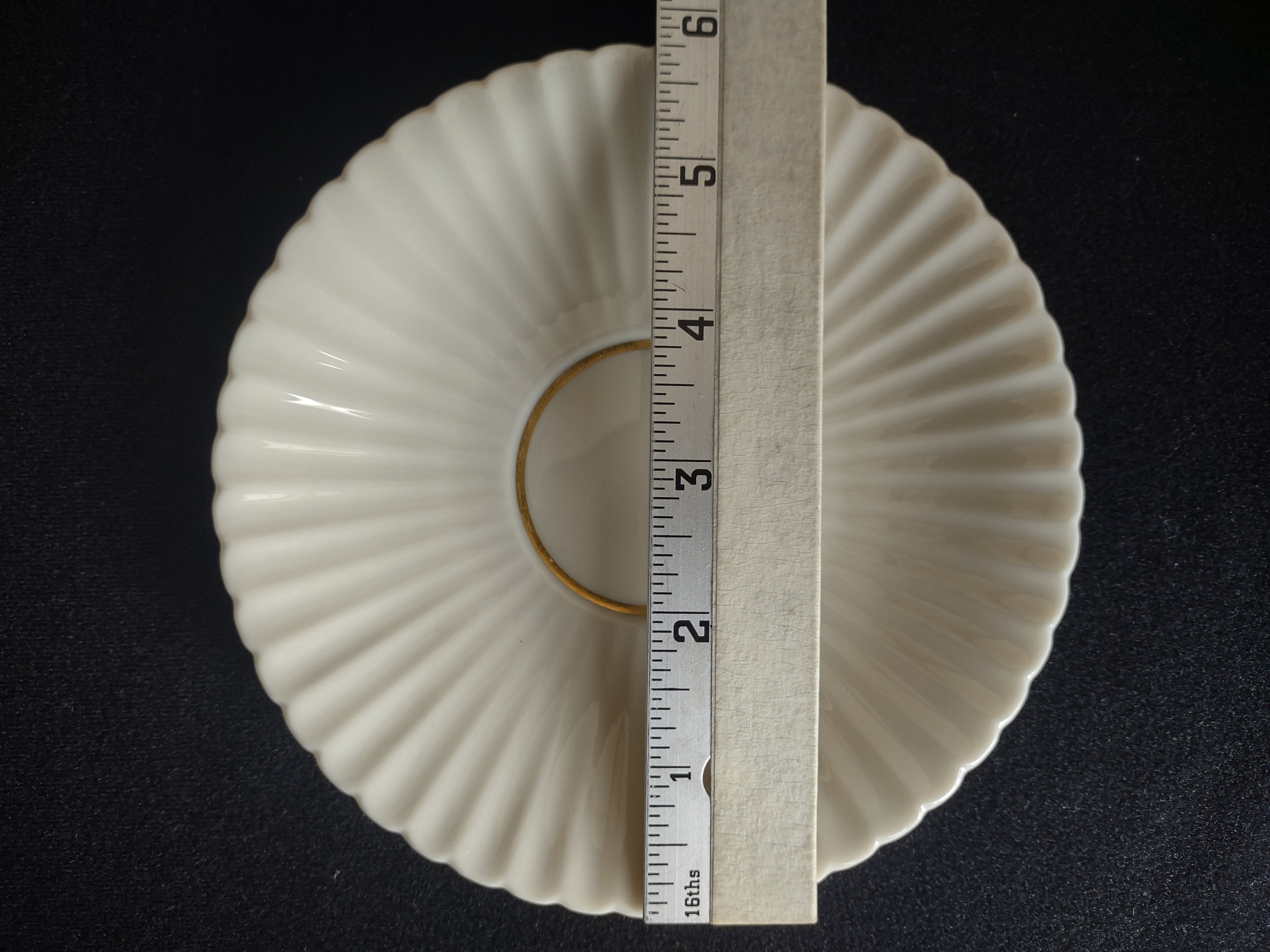 Vintage Lenox Cream Gold Trim Saucer ONLY (lot 1876)