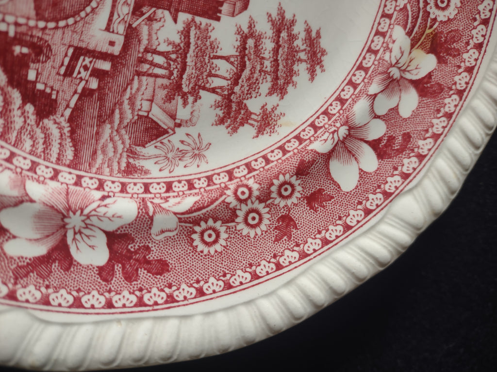 Vintage Copeland Bread Butter Plate Spode Tower Pink Set Of 2 (Lot 5820)
