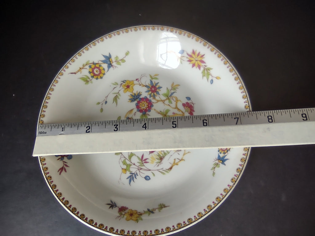 B. Altman Limoges Old Abbey Rouen Spray Pheasant 4 x Cream Soup Bowl (lot 811)