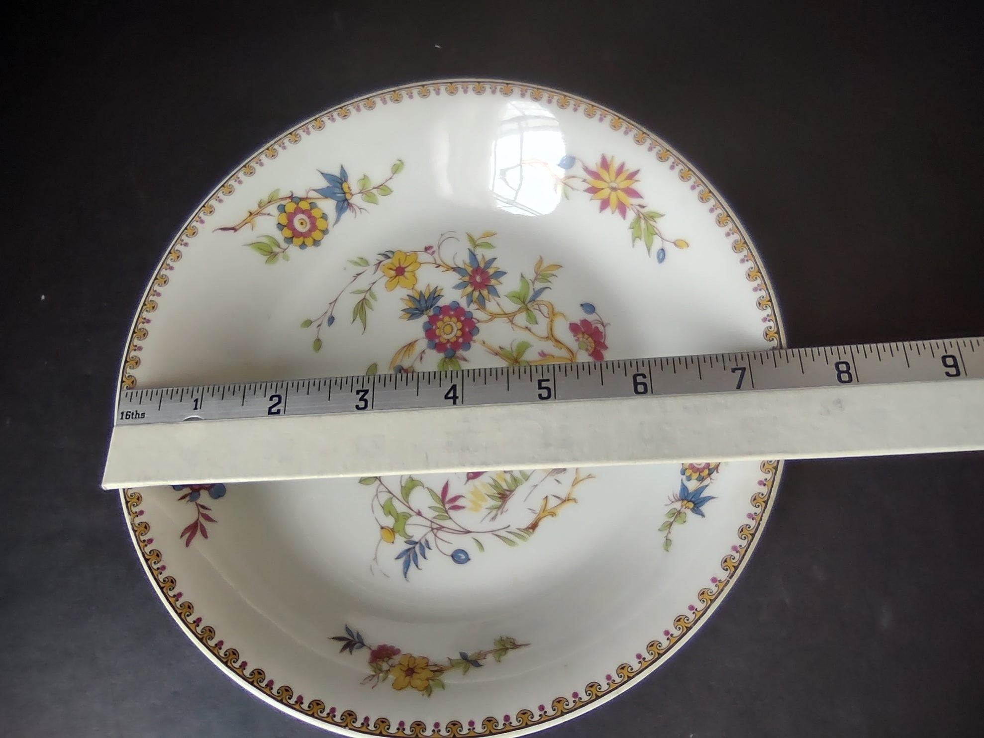 B. Altman Limoges Old Abbey Rouen Spray Pheasant 4 x Cream Soup Bowl (lot 811)