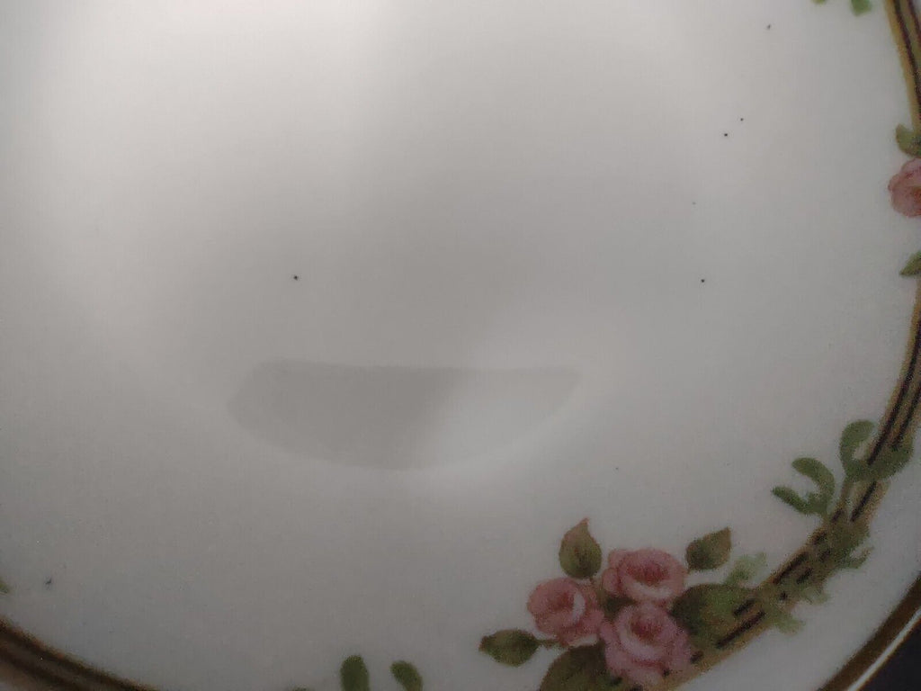 Haviland Limoges Schleiger 625 A Red Rose 6 x Coupe Plate 5" (lot 541)