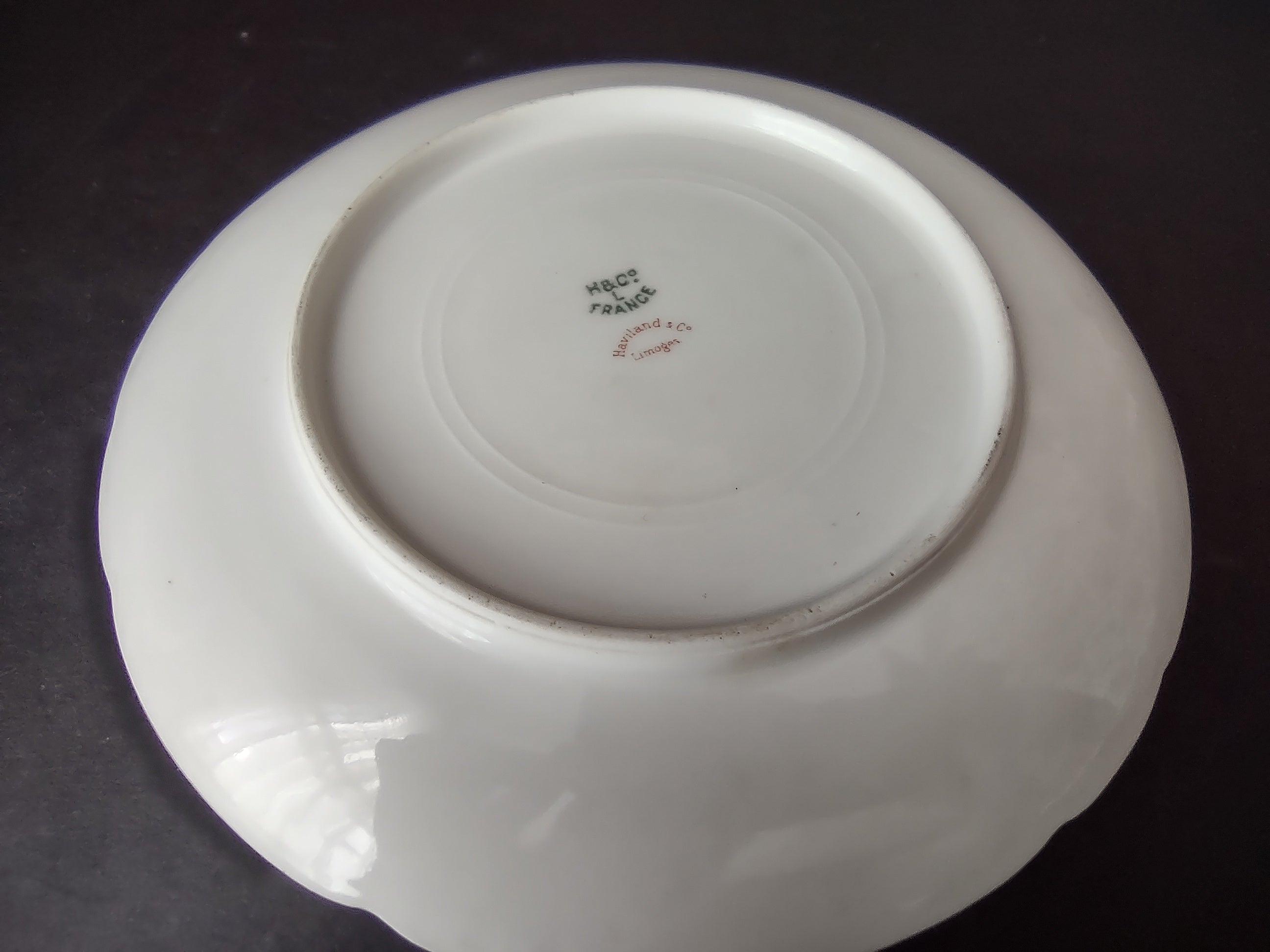 Haviland Limoges Dessert Plate Blue Flower French Chic (lot 994)