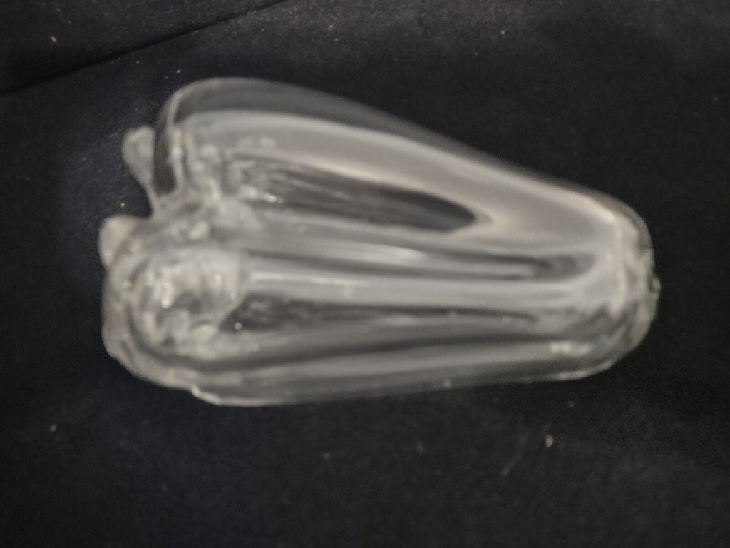 Clear Glass Art Pepper Decoration