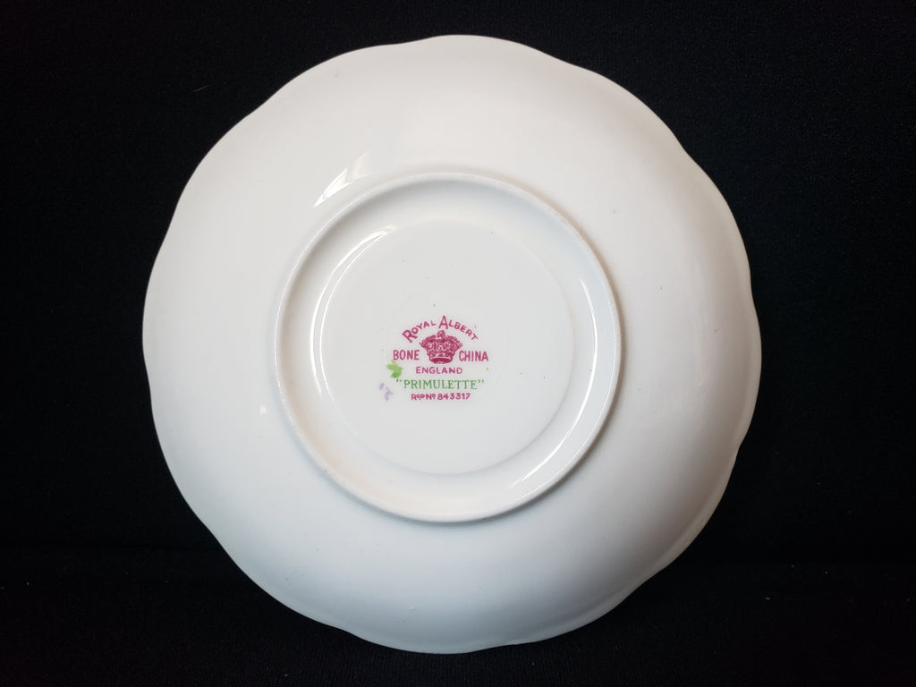 Vintage Royal Albert Bone China Primulette Saucer ONLY (lot 2028)