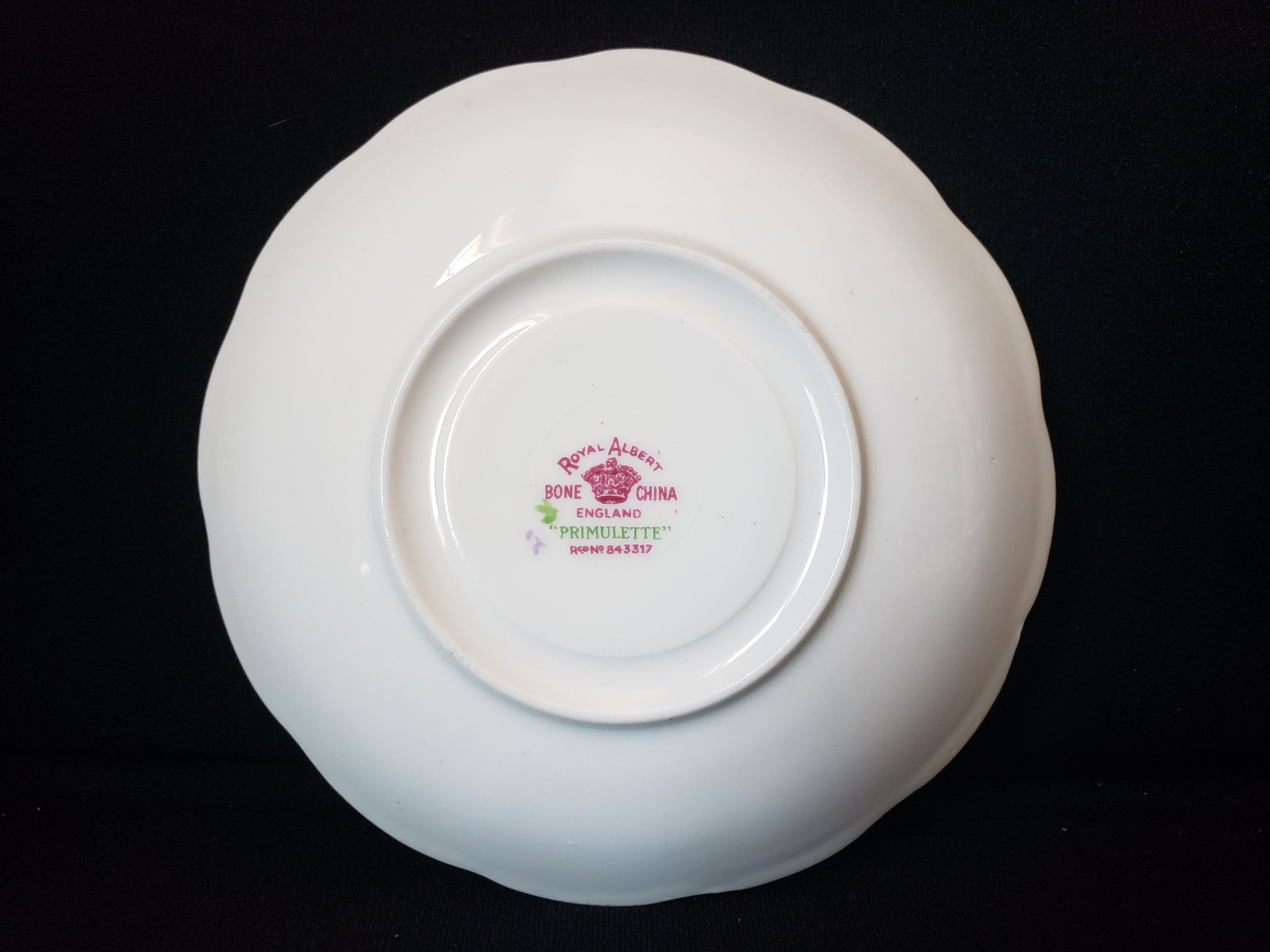 Vintage Royal Albert Bone China Primulette Saucer ONLY (lot 2028)
