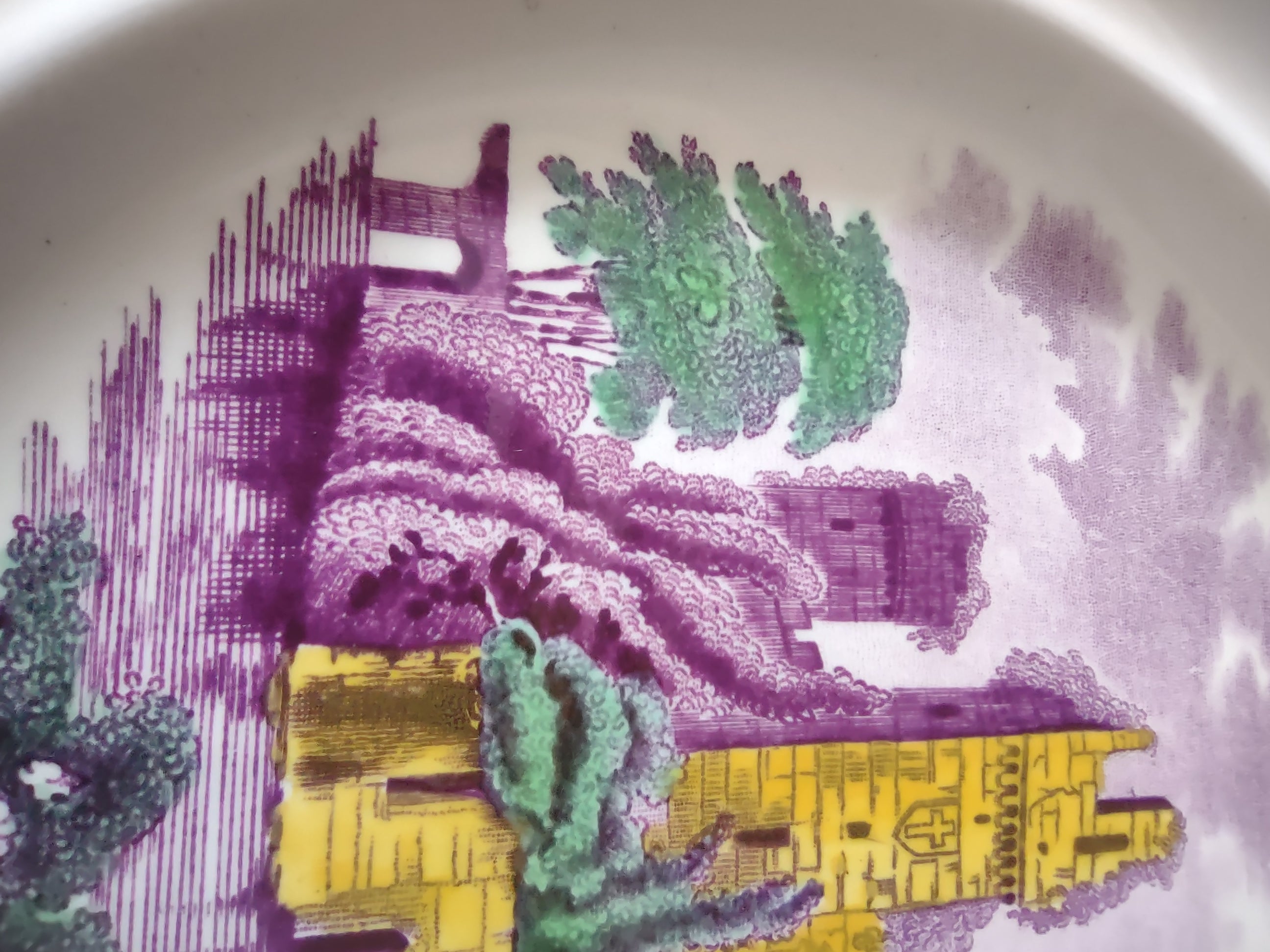 Vintage Copeland Spode Campagna Plate Castle Gadroon Edge (Lot 5740)