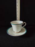 Vintage Minton Saturn Turquoise Tea Cup Saucer Bone China (Lot 5493)