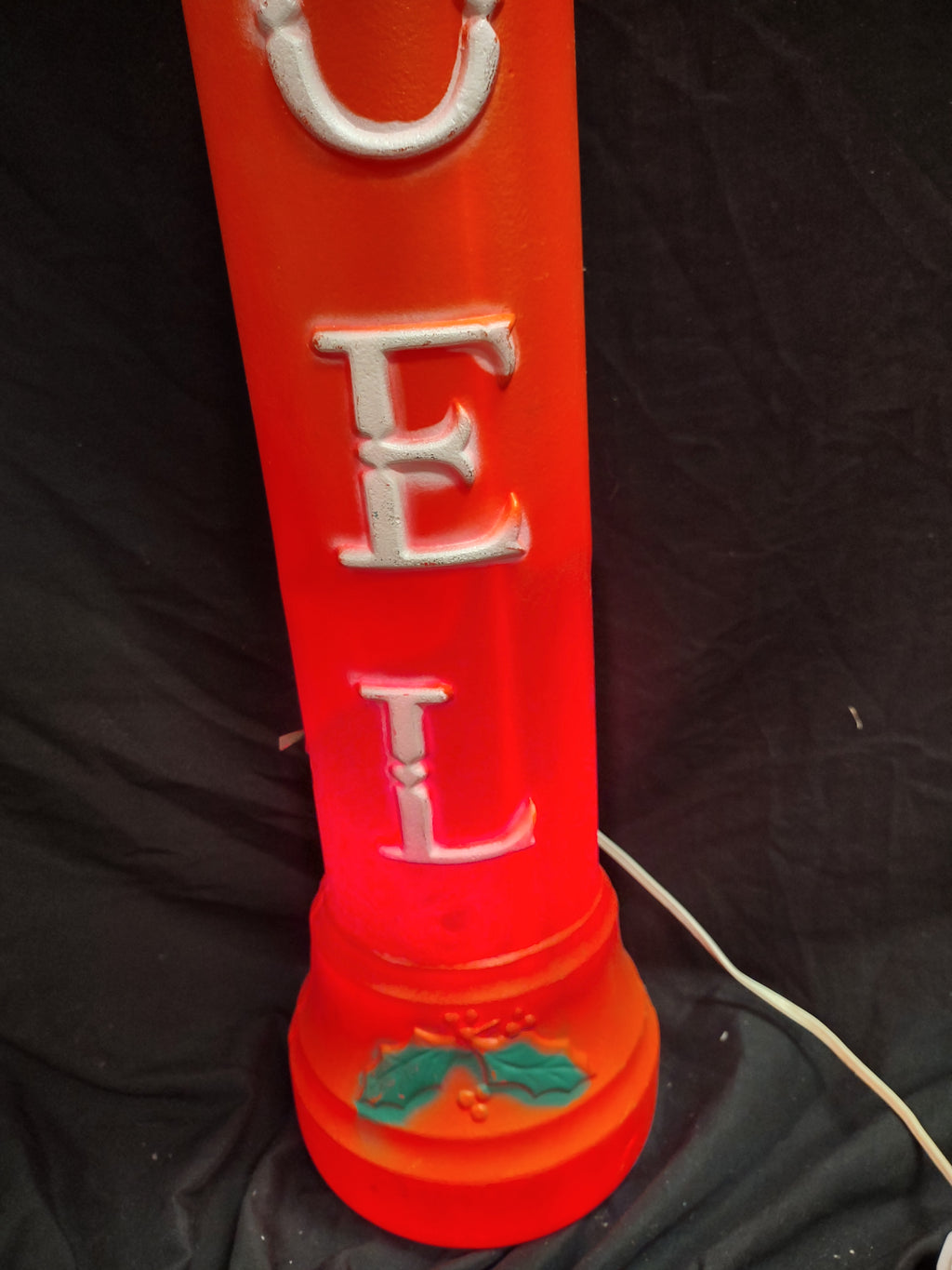 Vintage Christmas Blow Mold Candle 37" (lot 2333)