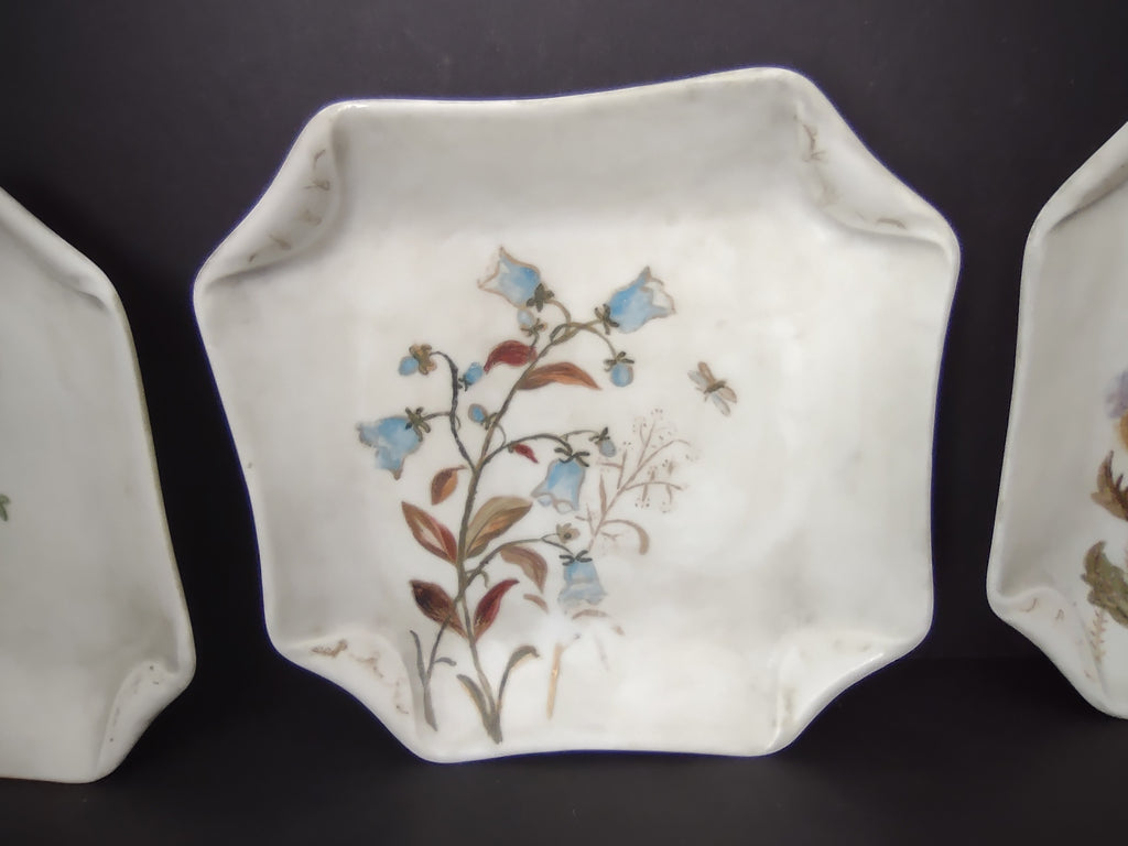 Haviland Limoges 3 x Square Serving Plate French Chic Cottage Floral (lot 988)