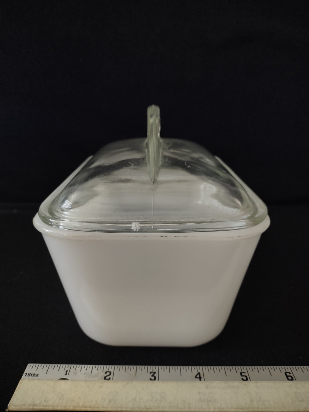 Vintage Glasbake Loaf Over Pan With Fin Lid (Lot 3097)