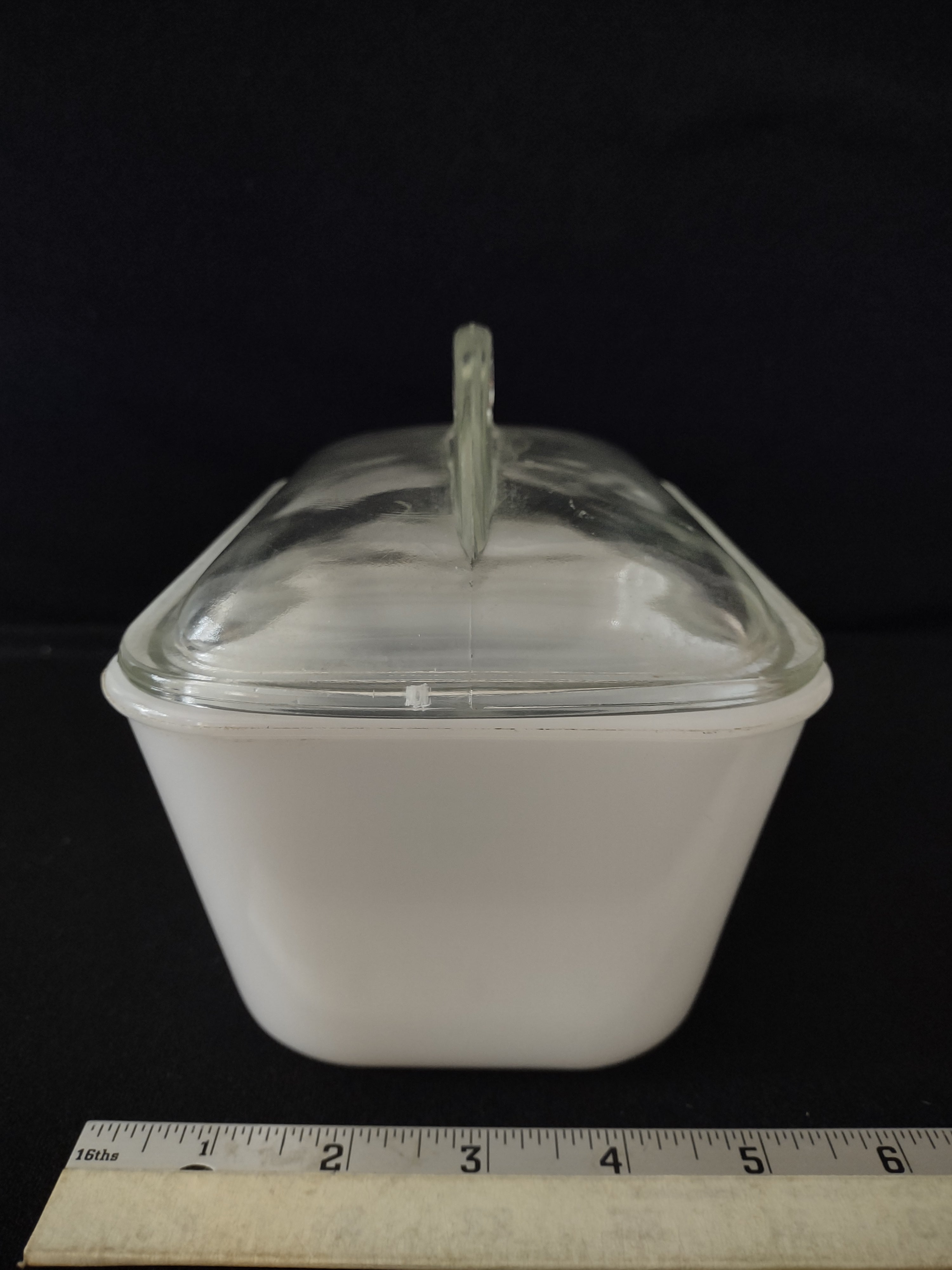 Vintage Glasbake Loaf Over Pan With Fin Lid (Lot 3097)