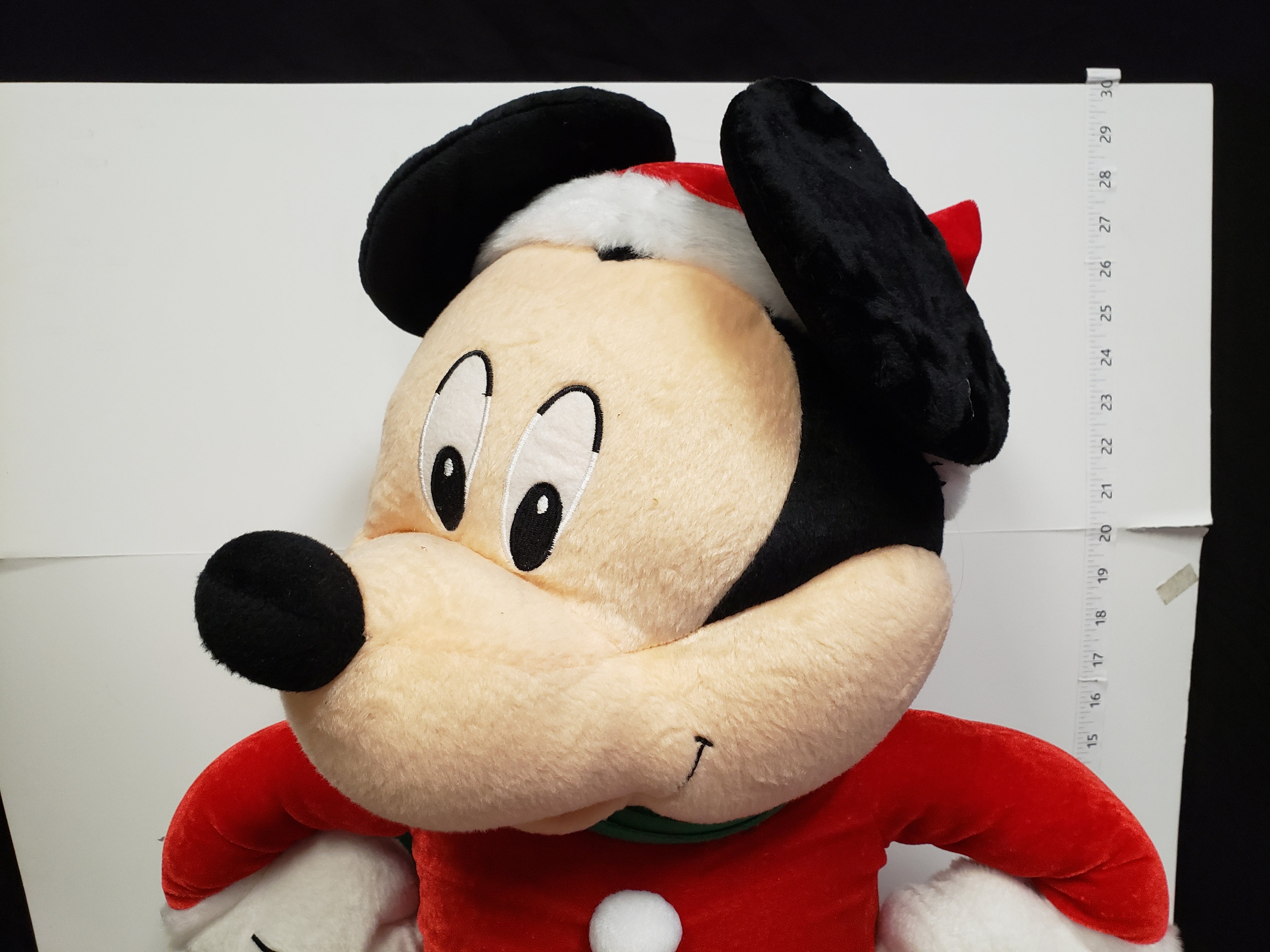 Christmas Plush Mickey Mouse Toy Musical Sings 28" (lot 2247)