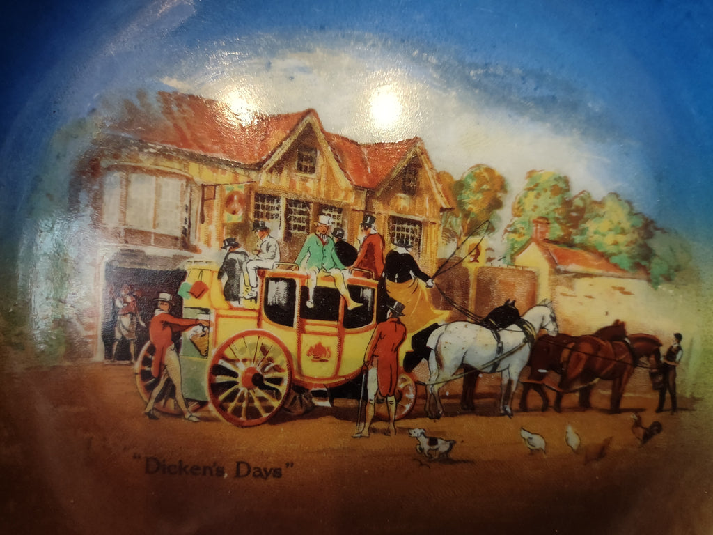 Vintage Bowl Plate Tunstall Dicken's Days Englland (lot 5835)