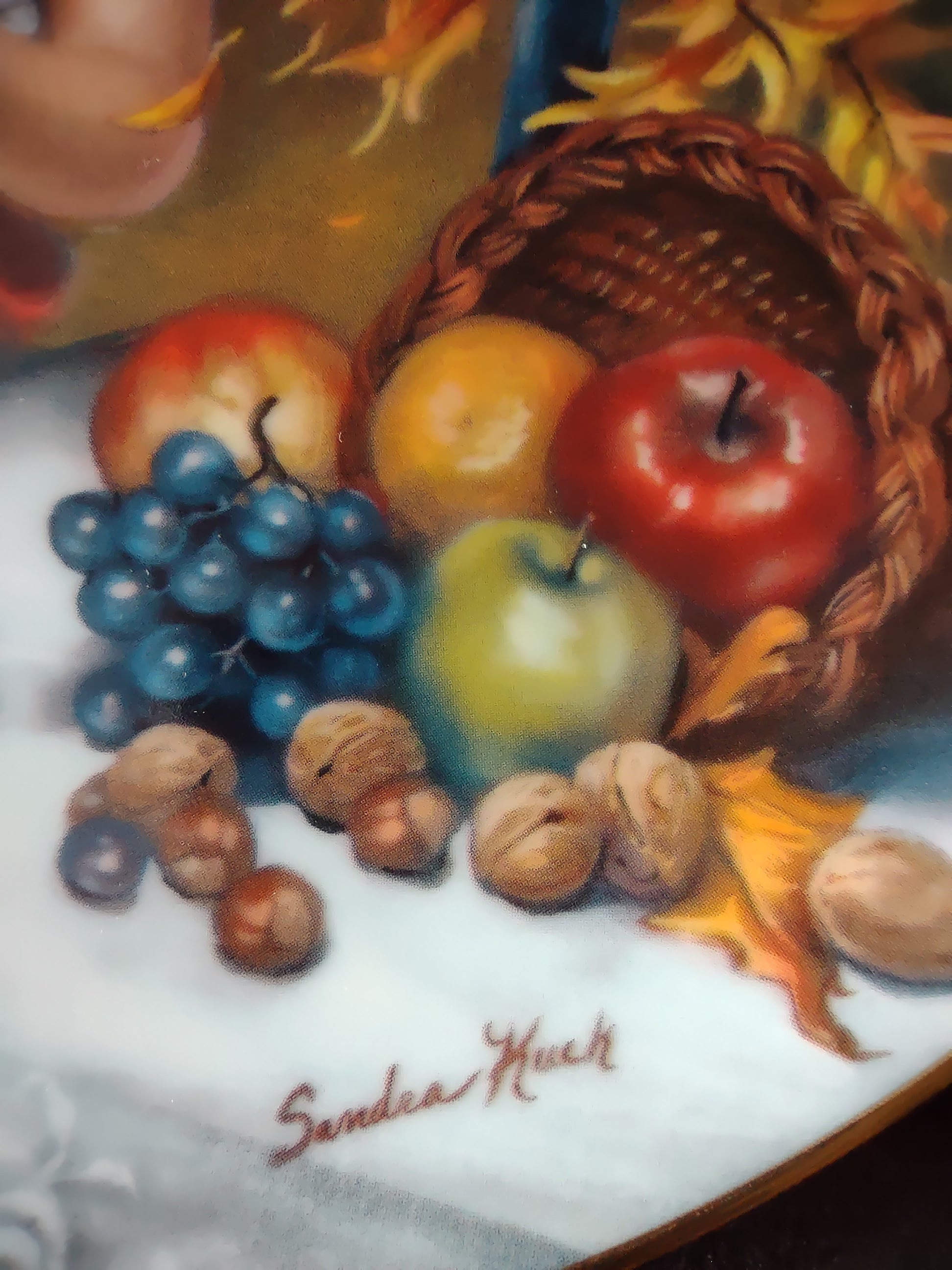 Vintage A Childhood Almanac Collector Plate 10th Issue Indian Summer (Lot 5194)