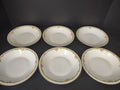 Haviland Limoges Schleiger 625 A Red Rose 6 x Coupe Salad Plate 7-1/2" (lot 537)