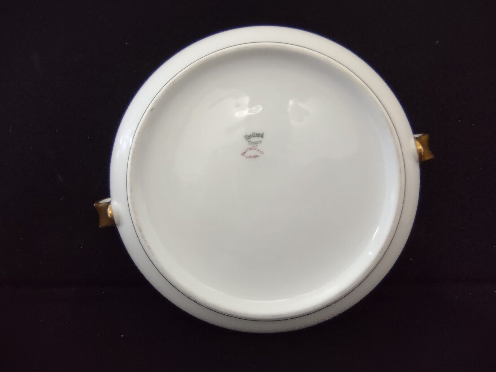 Noritake Yellow Laurel Band Round Soup Tureen S 792A Dish Gold Trim (lot 326)