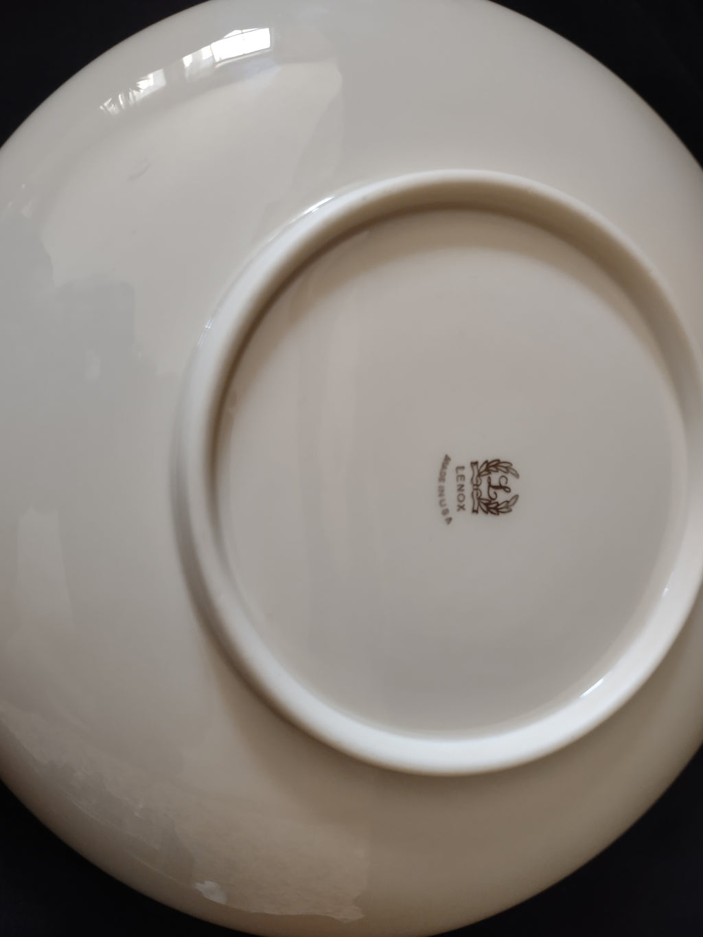 Vintage Lenox MCM Porcelain Gold Trim Ashtray 8" (lot 1980)