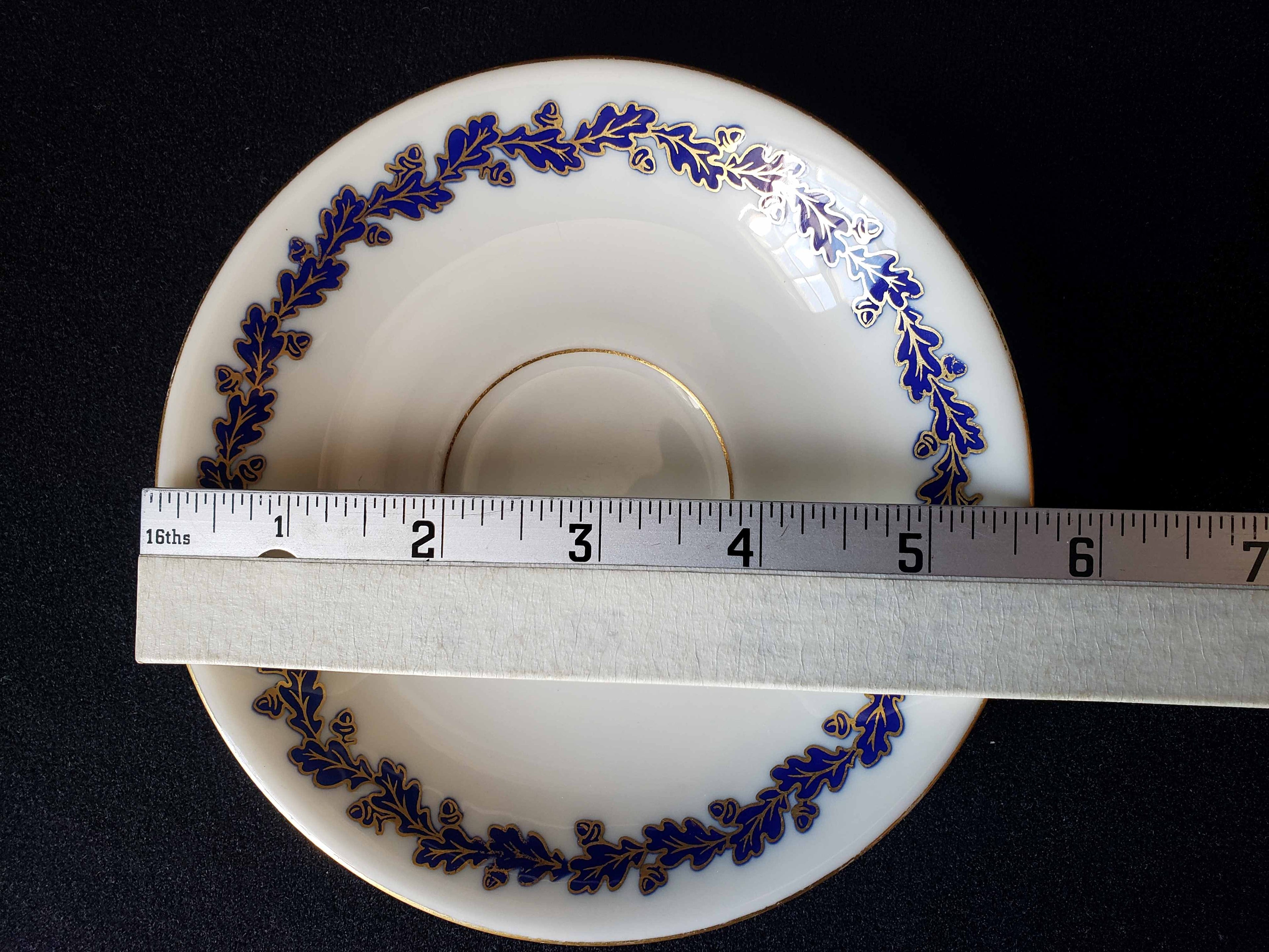Vintage Lenox Blue Leaf Saucer ONLY (lot 1966)