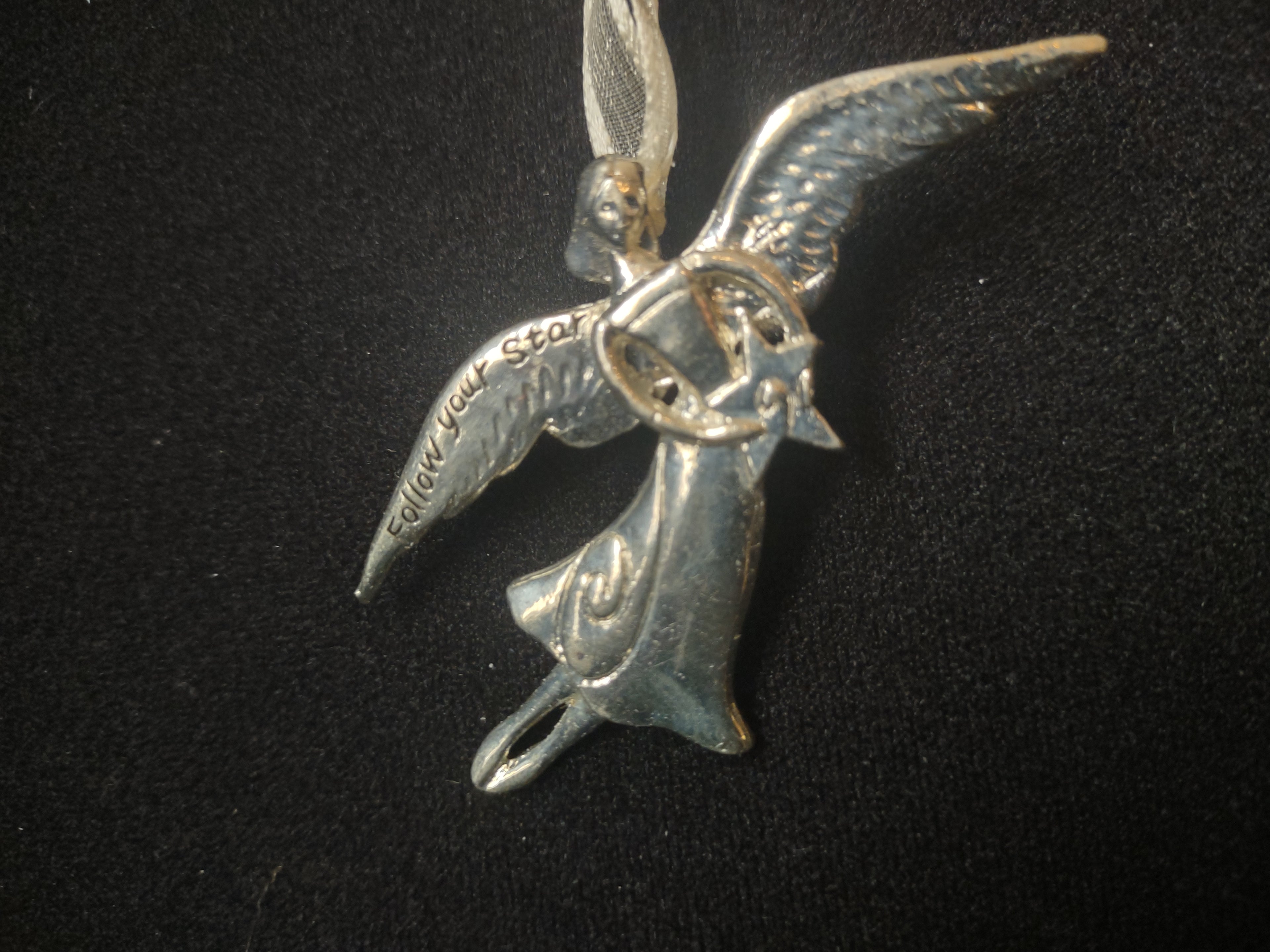 Serenity Mini Christmas Ornament Pin Follow Your Star Angel (lot 1620)