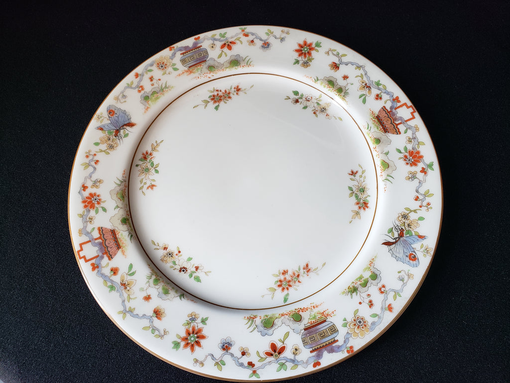 Vintage Royal Worcester Higgins Sieter Butterfly Dinner Plate 10" (lot 2126)